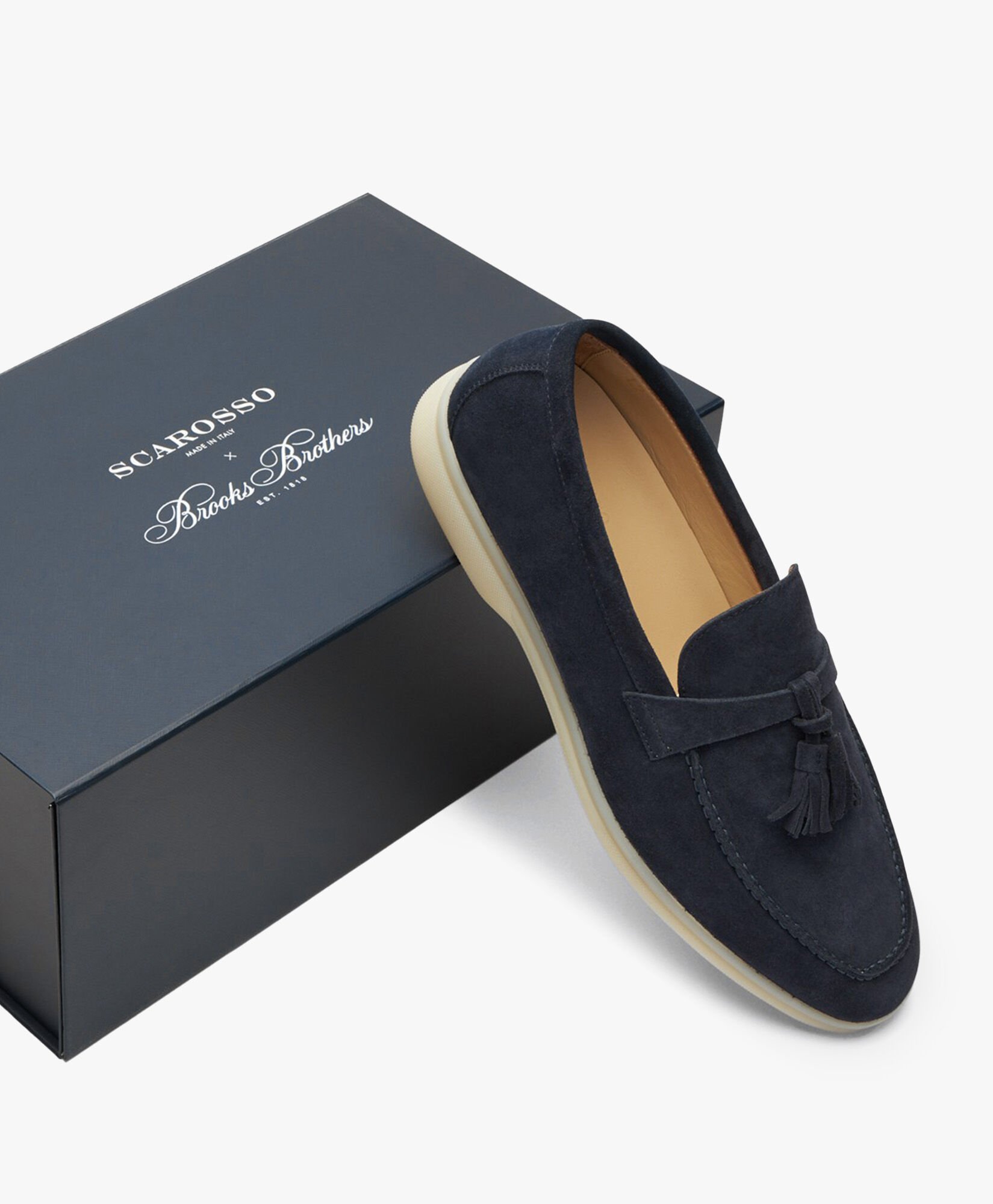 Brooks brothers suede loafers deals