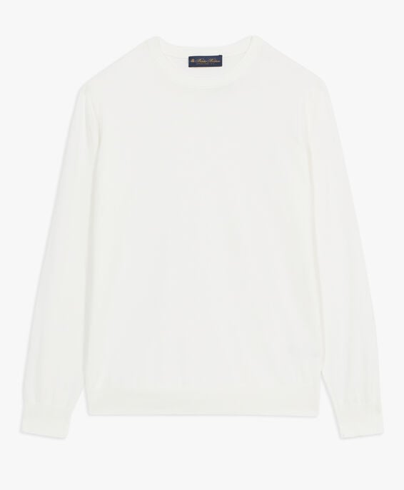 Brooks Brothers White Cotton Sweater White KNCRN008COPCO002WHITP001