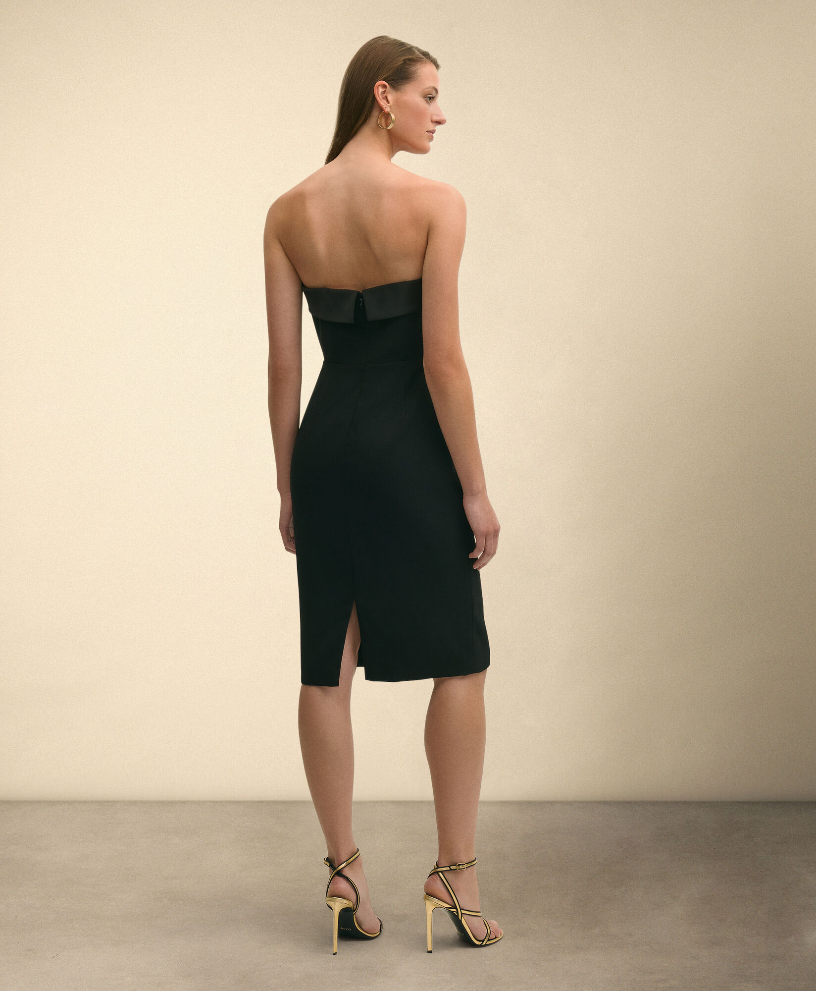 Brooks Brothers Crepe Evening Dress Black 1000105051US100221593