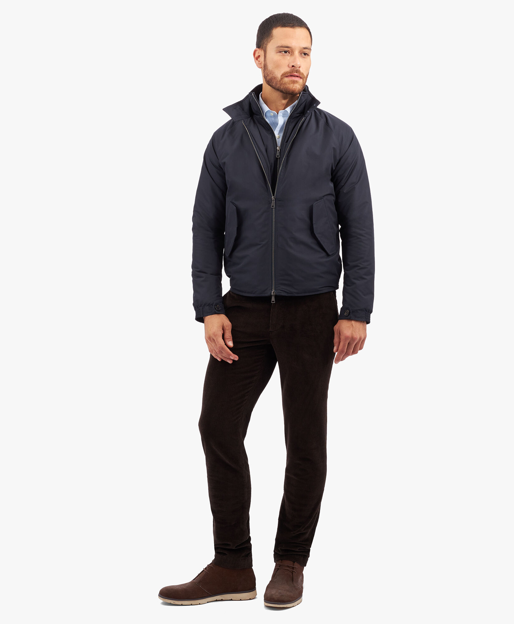 Technical Bomber in Blue for Men Brooks Brothers UK