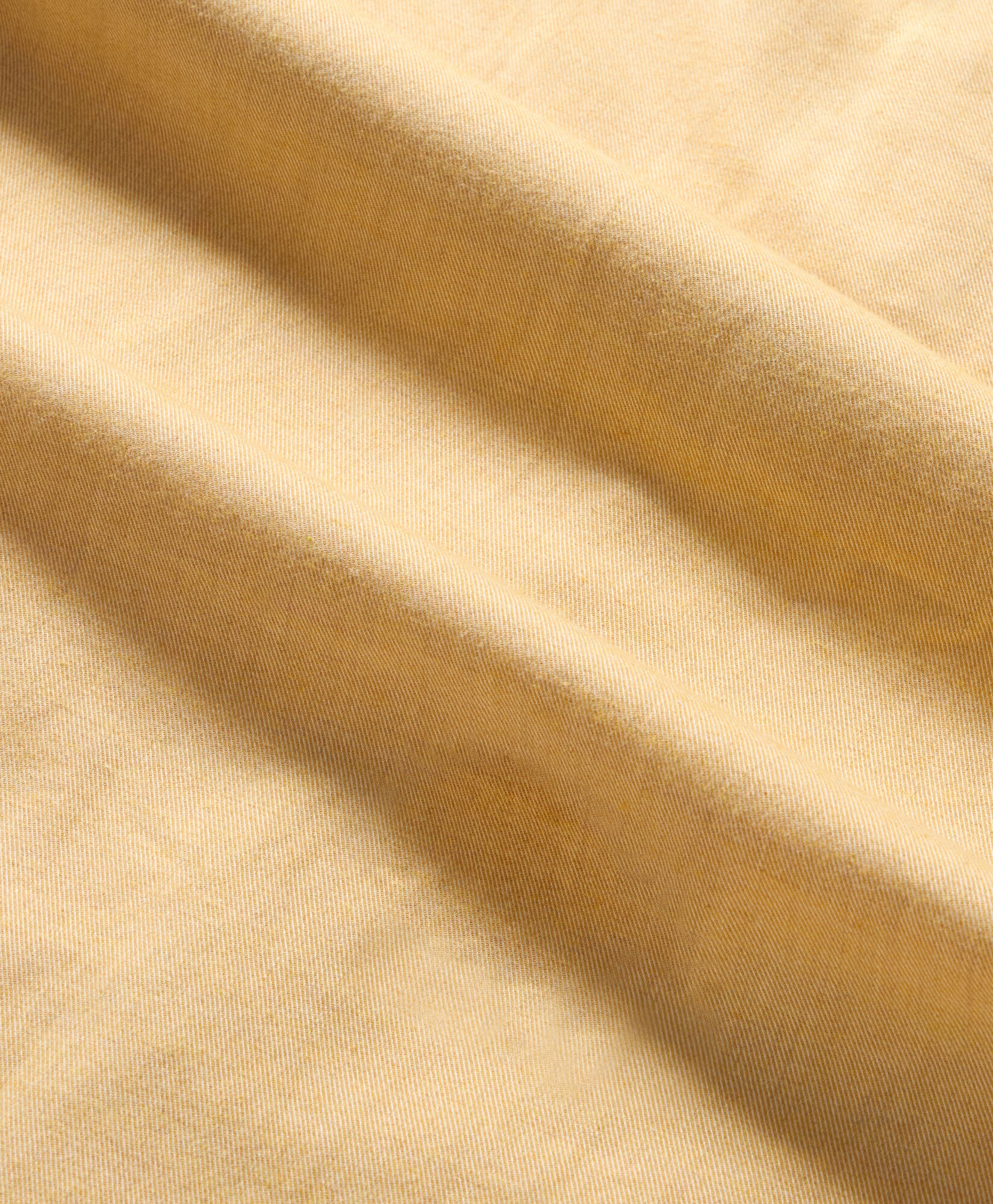 Brooks Brothers Slim Fit Melange Cotton Flannel Shirt with Spread Collar Ochre CSHSP011COPCO001YELLP002