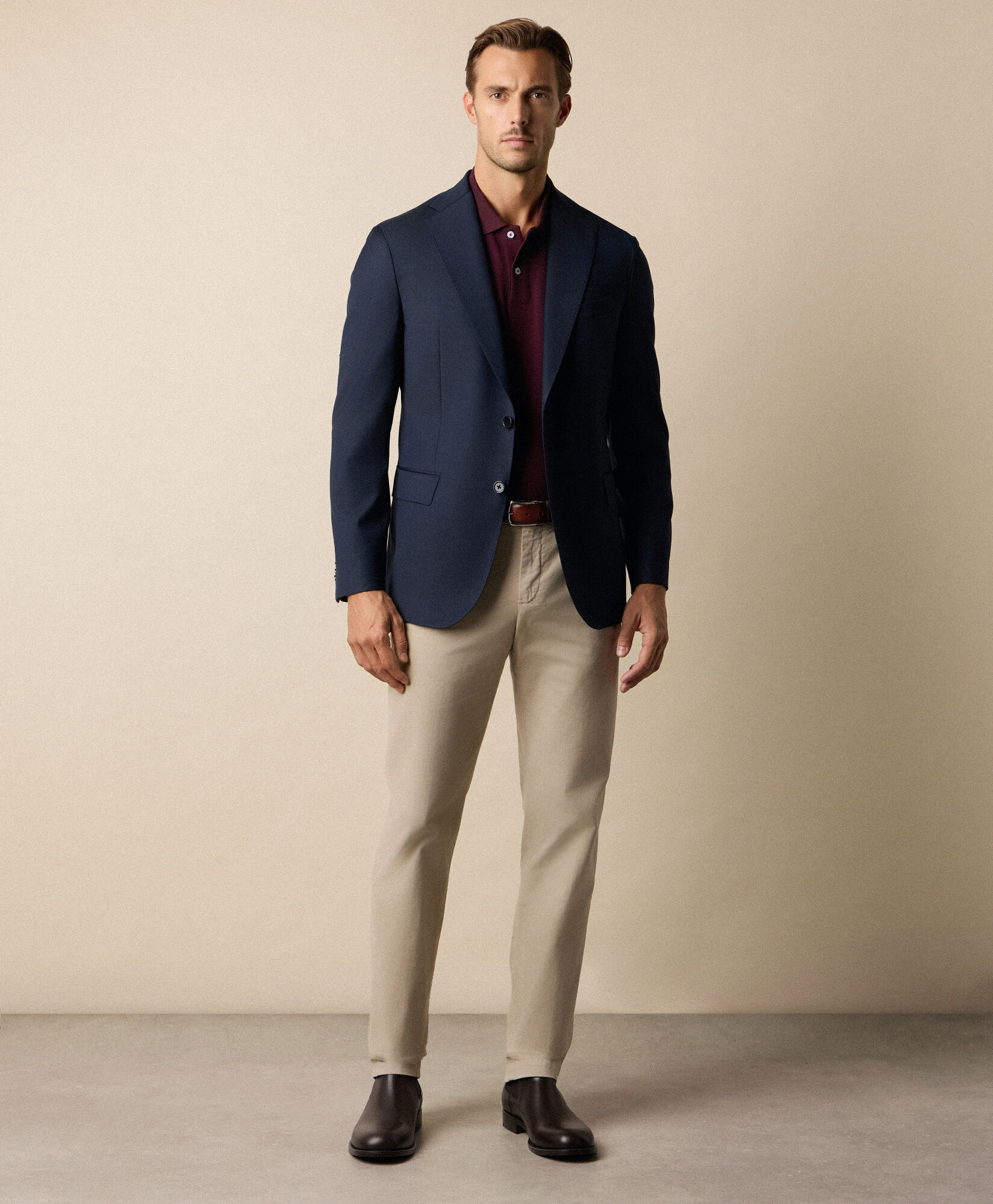 Brooks Brothers Marynarka z Mieszanki Dziewiczej Wełny Zapewniająca Komfort Granatowy JKREG096WVBPL004NAVYP001