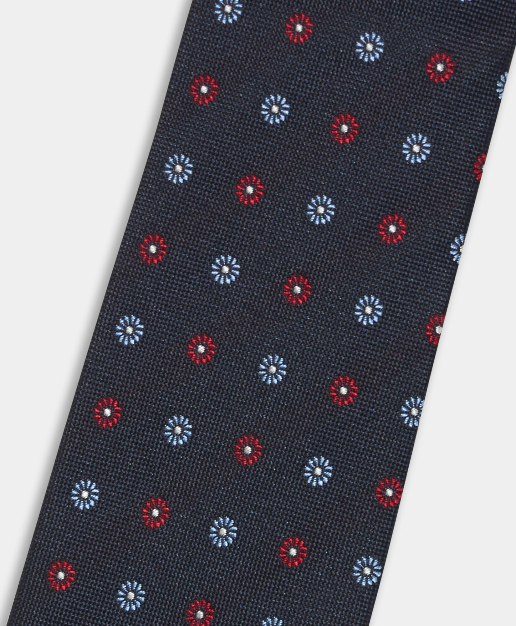 Brooks Brothers Micro Flower Silk Tie Blue ACNEK144SEPSE001BLUEF001