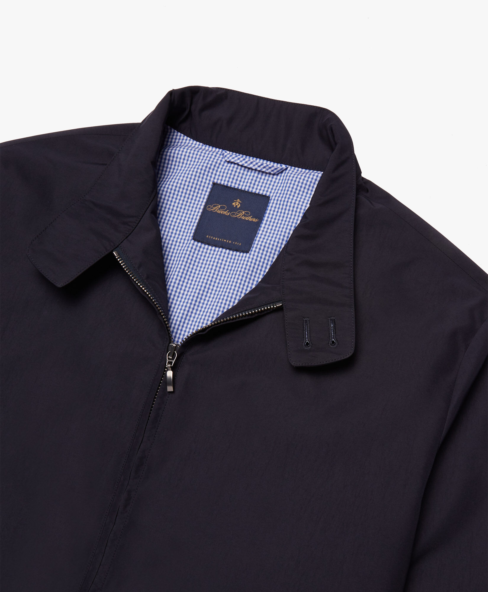 Giubbino con taglio blouson in Blu navy Brooks Brothers EU