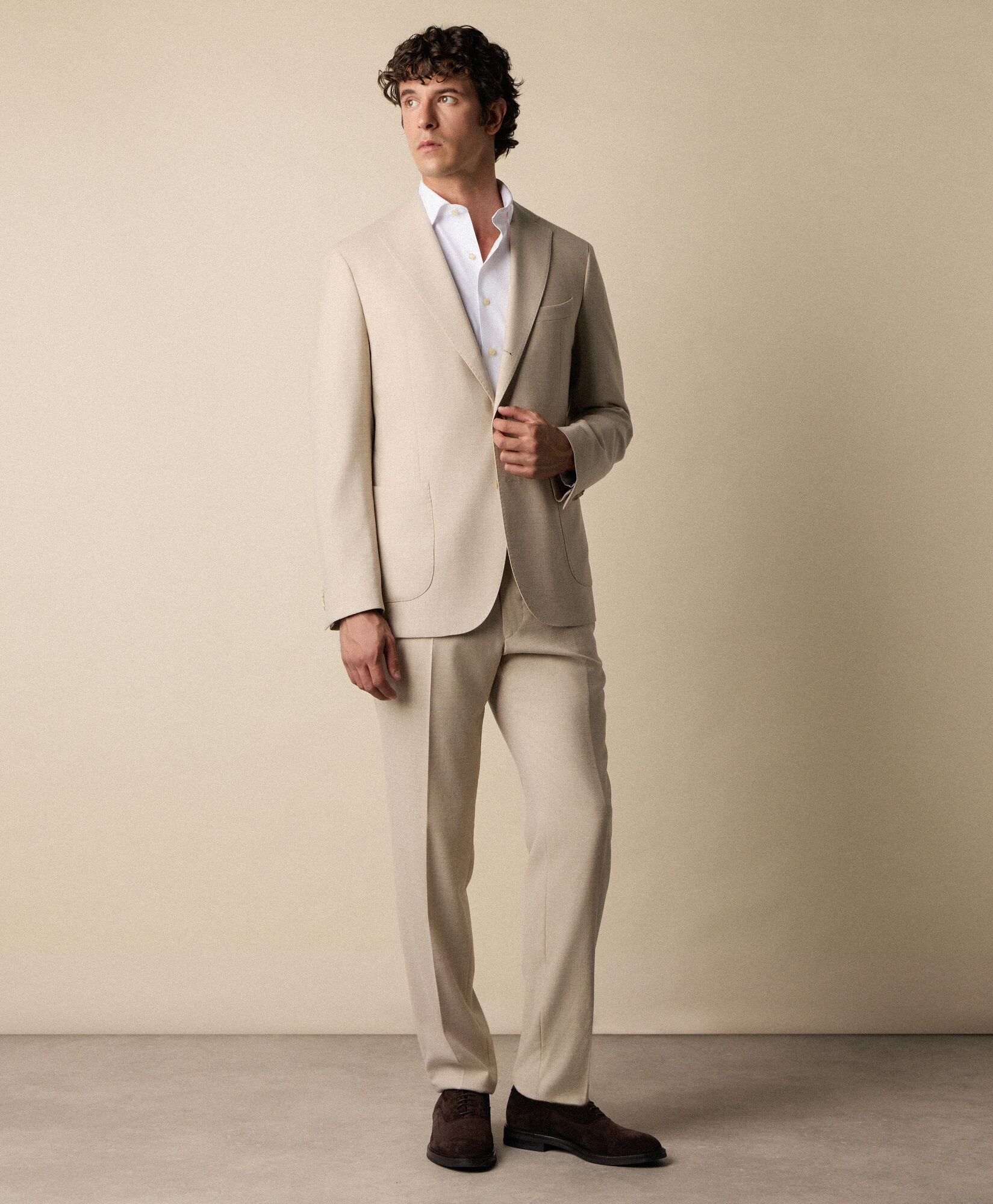 Brooks Brothers Chemise Thomas Mason Coupe Classique avec Col Anglais Spread Blanc 1000104862US100223403