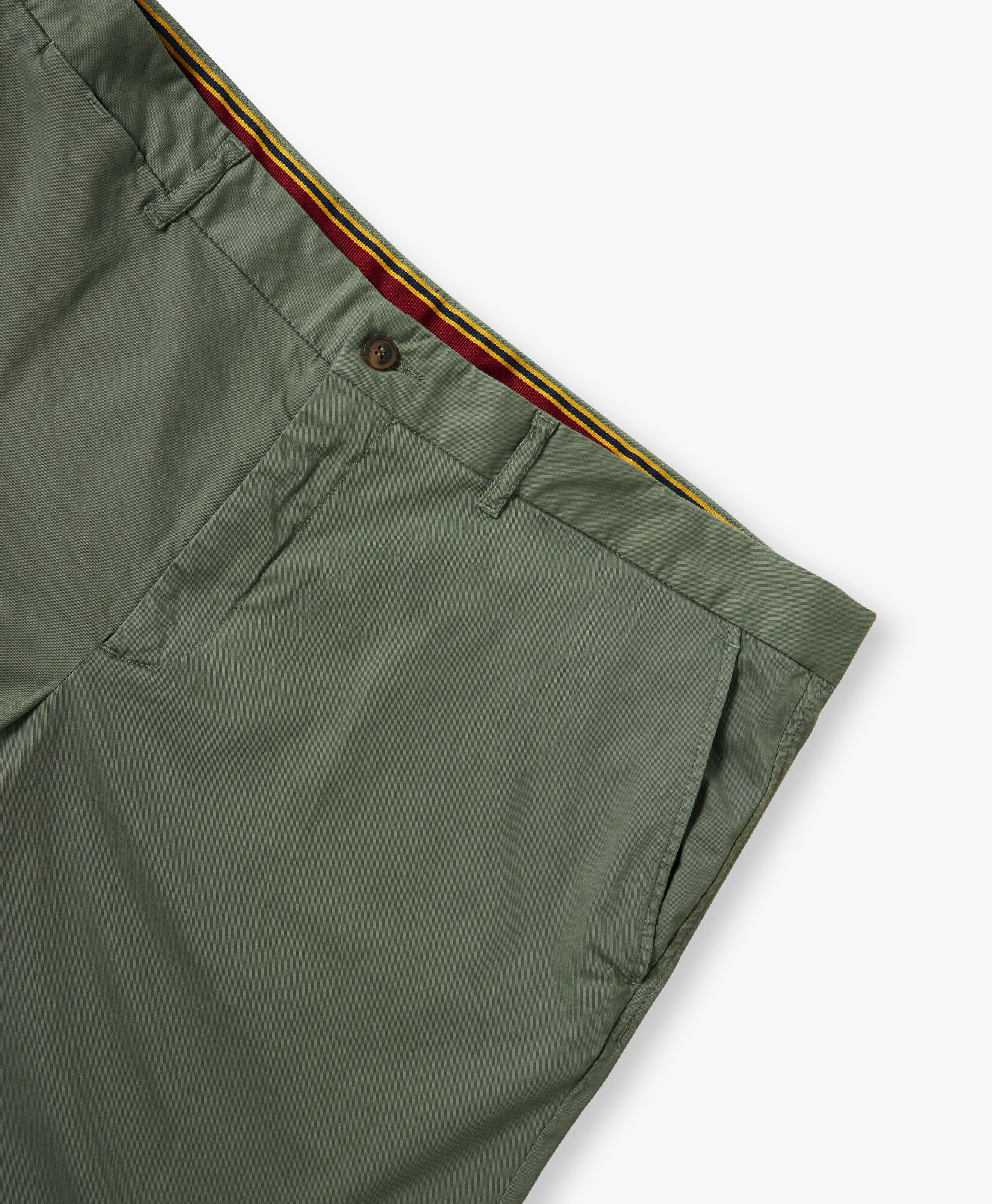 Brooks Brothers Stretch Cotton Gabardine Bermuda Shorts Military CPBER007COBSP002MILIP001