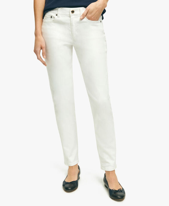 Brooks Brothers Jeans aus Baumwollstretch Weiß 1000090352US100188113