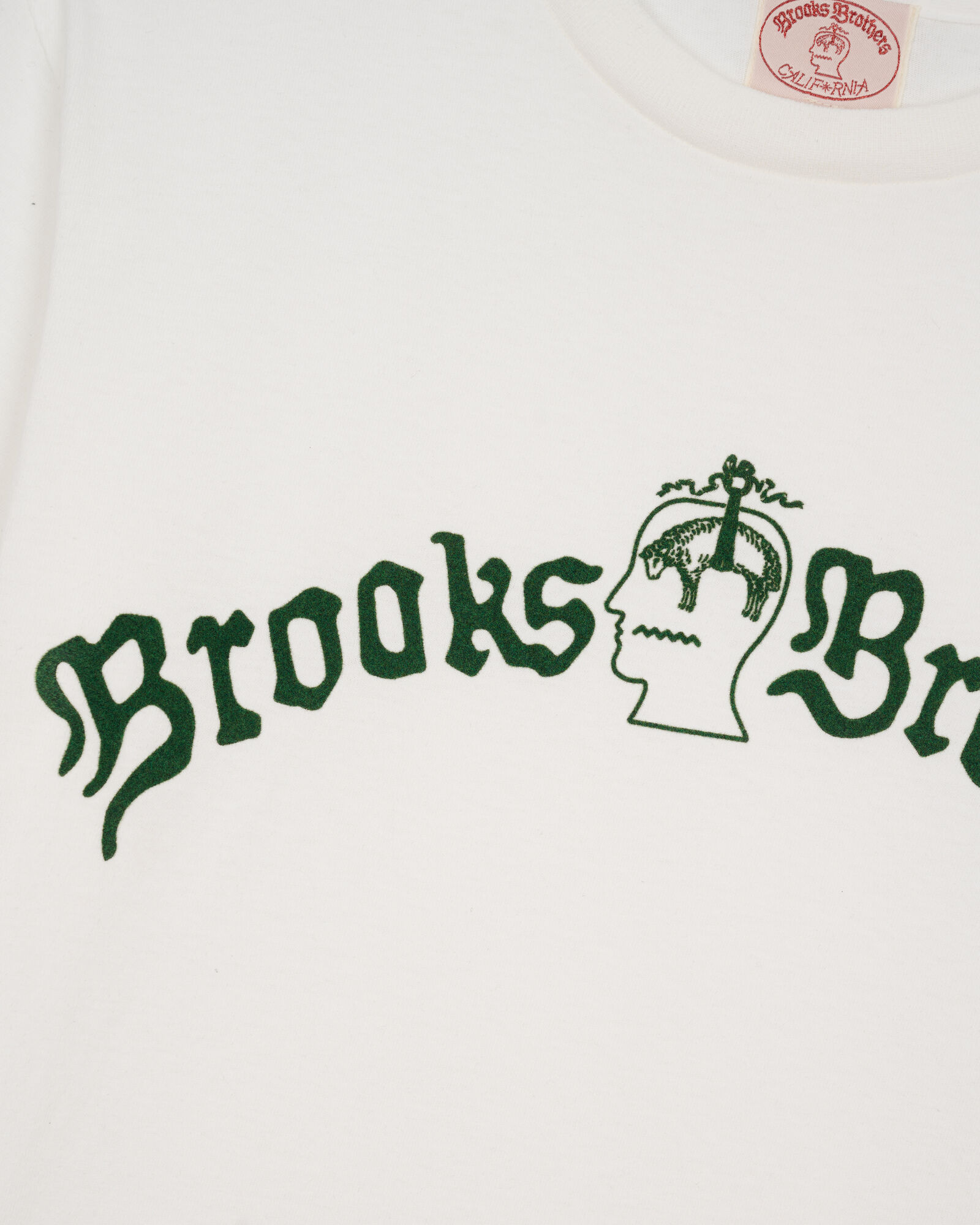 Brooks Brothers Brain Dead x Brooks Brothers California T-Shirt Tubulaire Blanc BDW24T10004473WH01