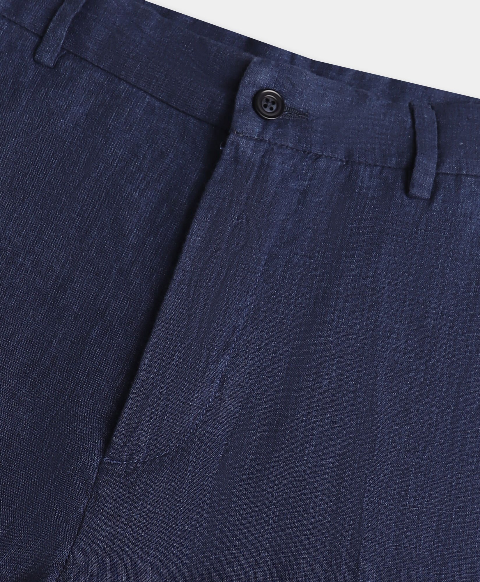 Brooks Brothers Linen Trousers Dark Navy DTROU021LIPLI001NAVYP003