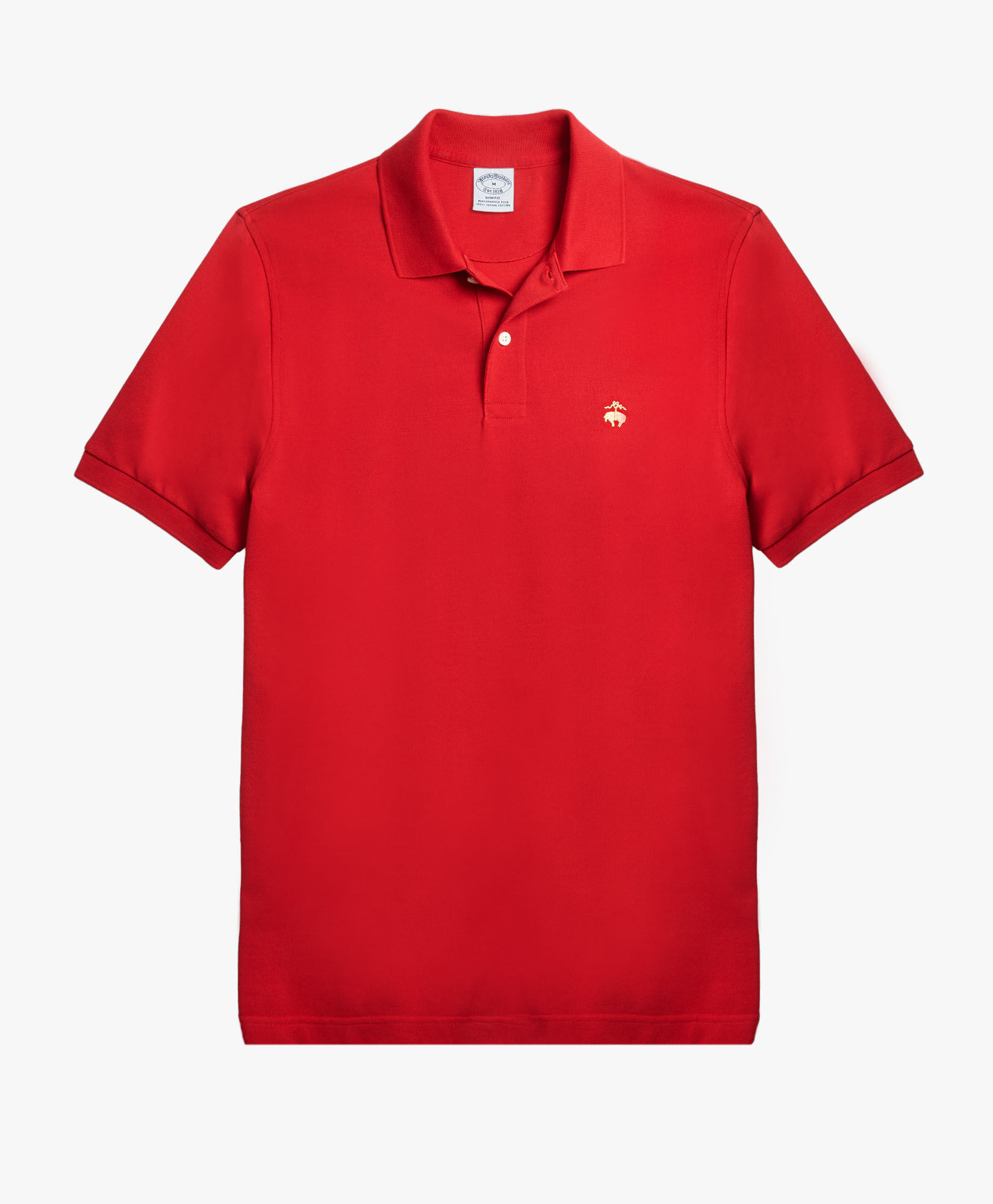 Red Slim Fit Golden Fleece Stretch Supima Polo Shirt in Red for Men Brooks Brothers UK