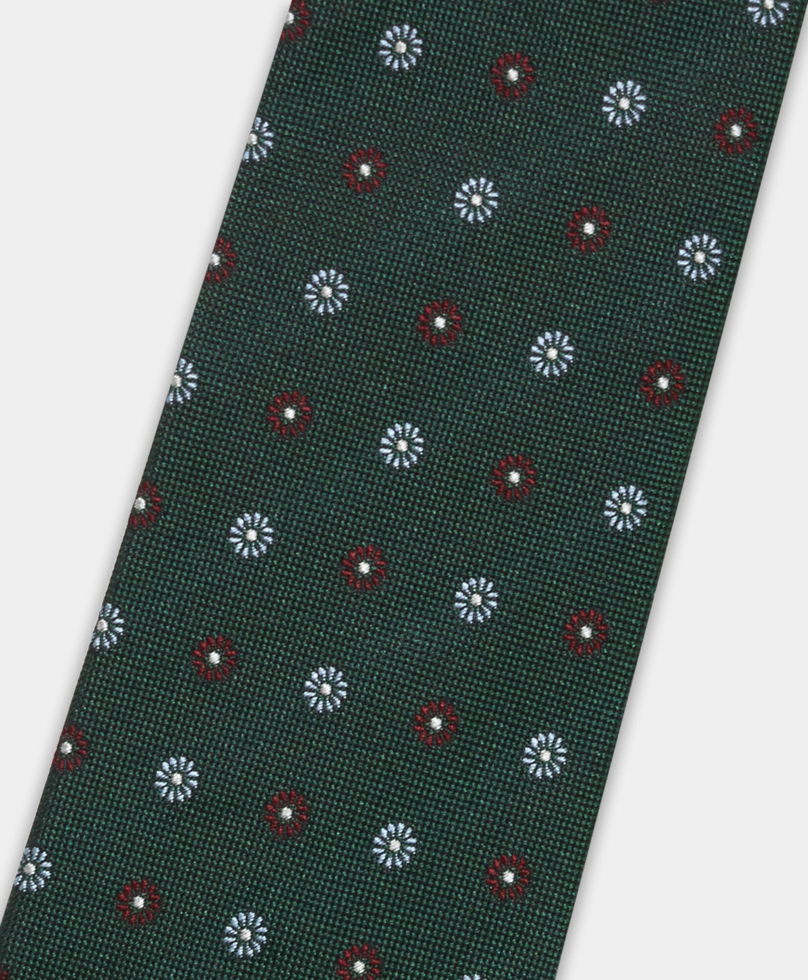 Brooks Brothers Micro Flower Silk Tie Green ACNEK144SEPSE001GREEF001