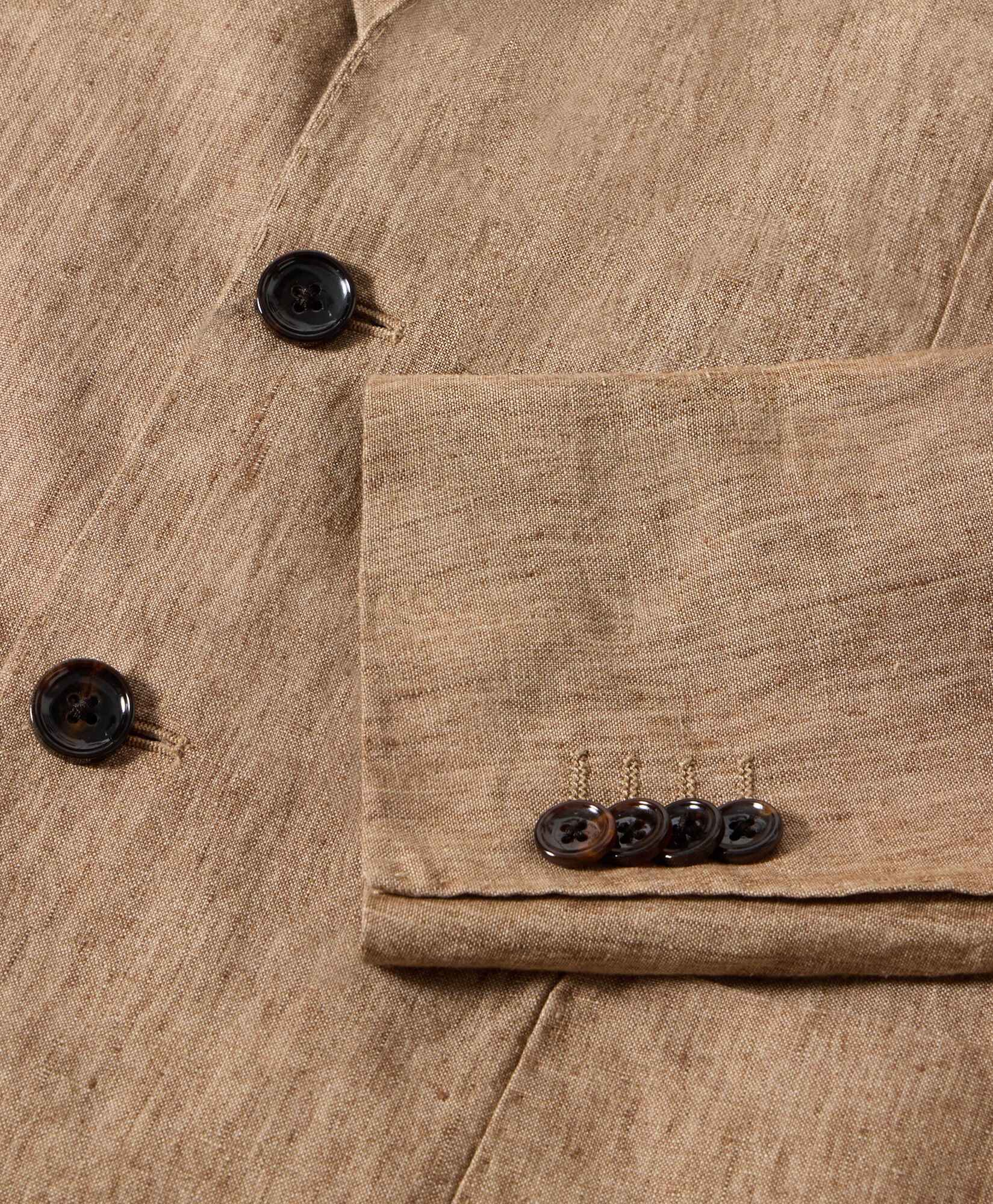 Brooks Brothers Linen Single-Breasted Blazer Light Brown JKREG070LIPLI001LTBRP001