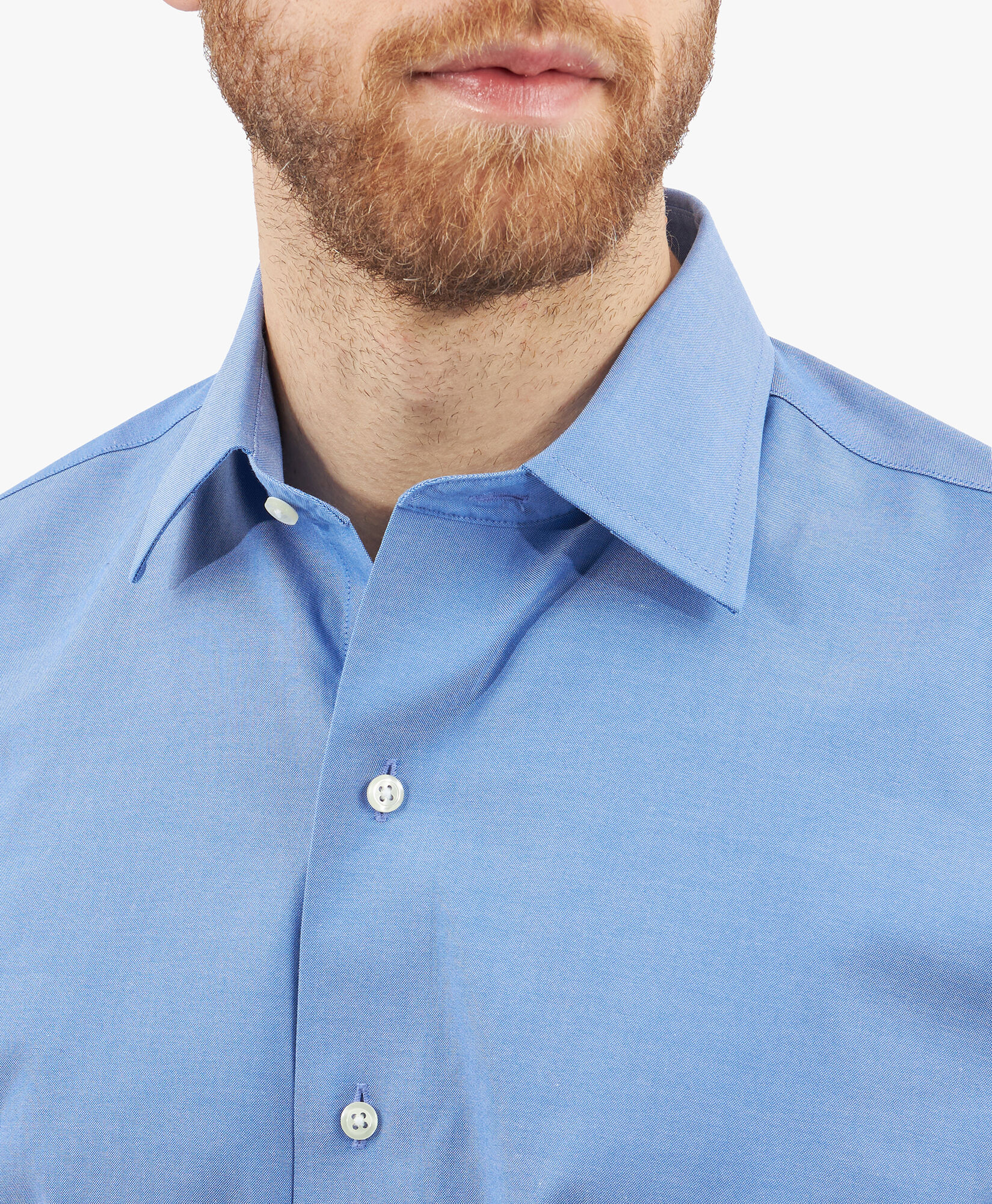 Brooks Brothers Regular Fit Non-Iron Stretch Oxford Supima Shirt with Ainsley Collar Blue 1000096430US100201321