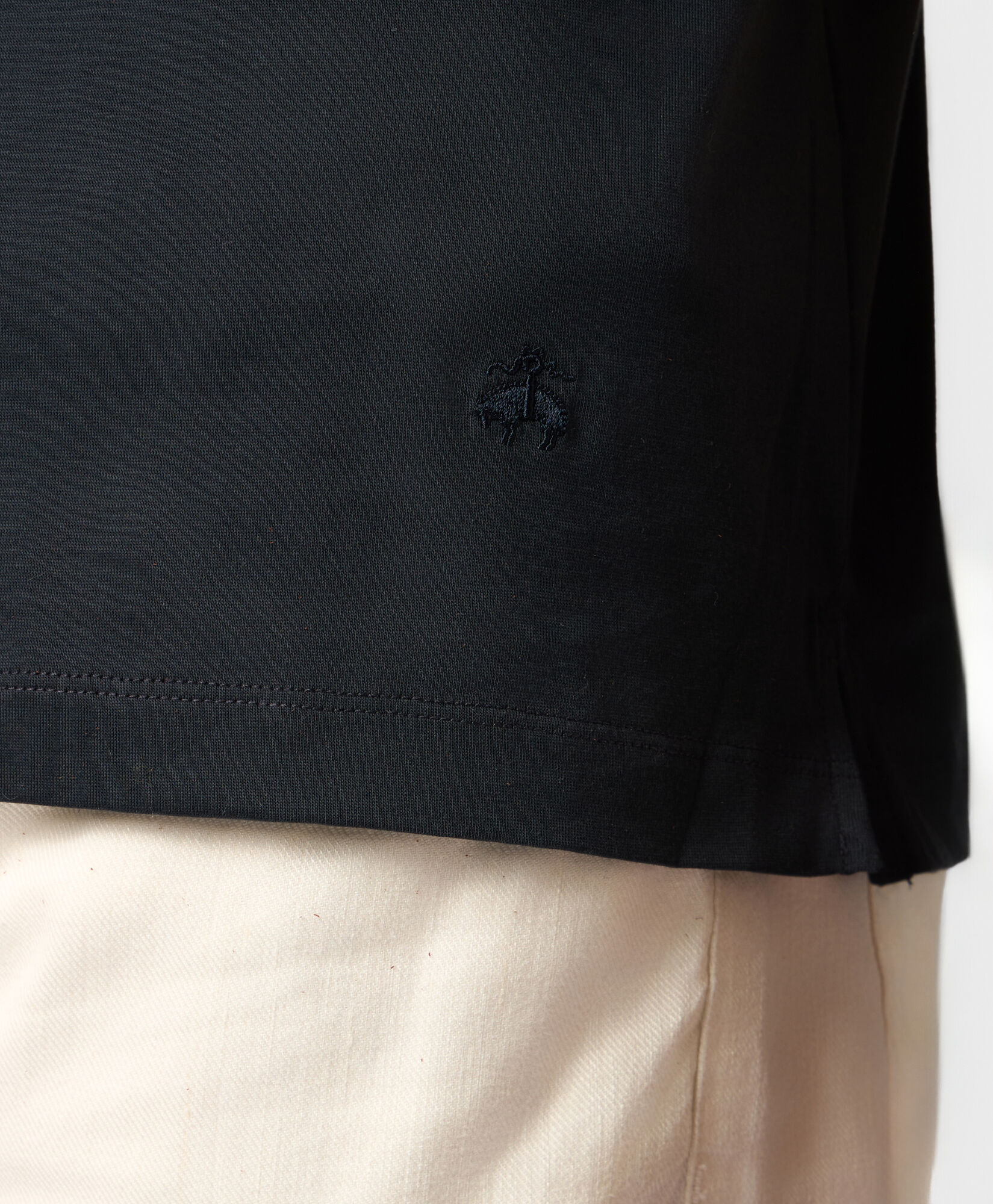 Brooks Brothers Mercerized Cotton Crewneck T-Shirt Dark Navy KNTSH008COPCO001NAVYP003