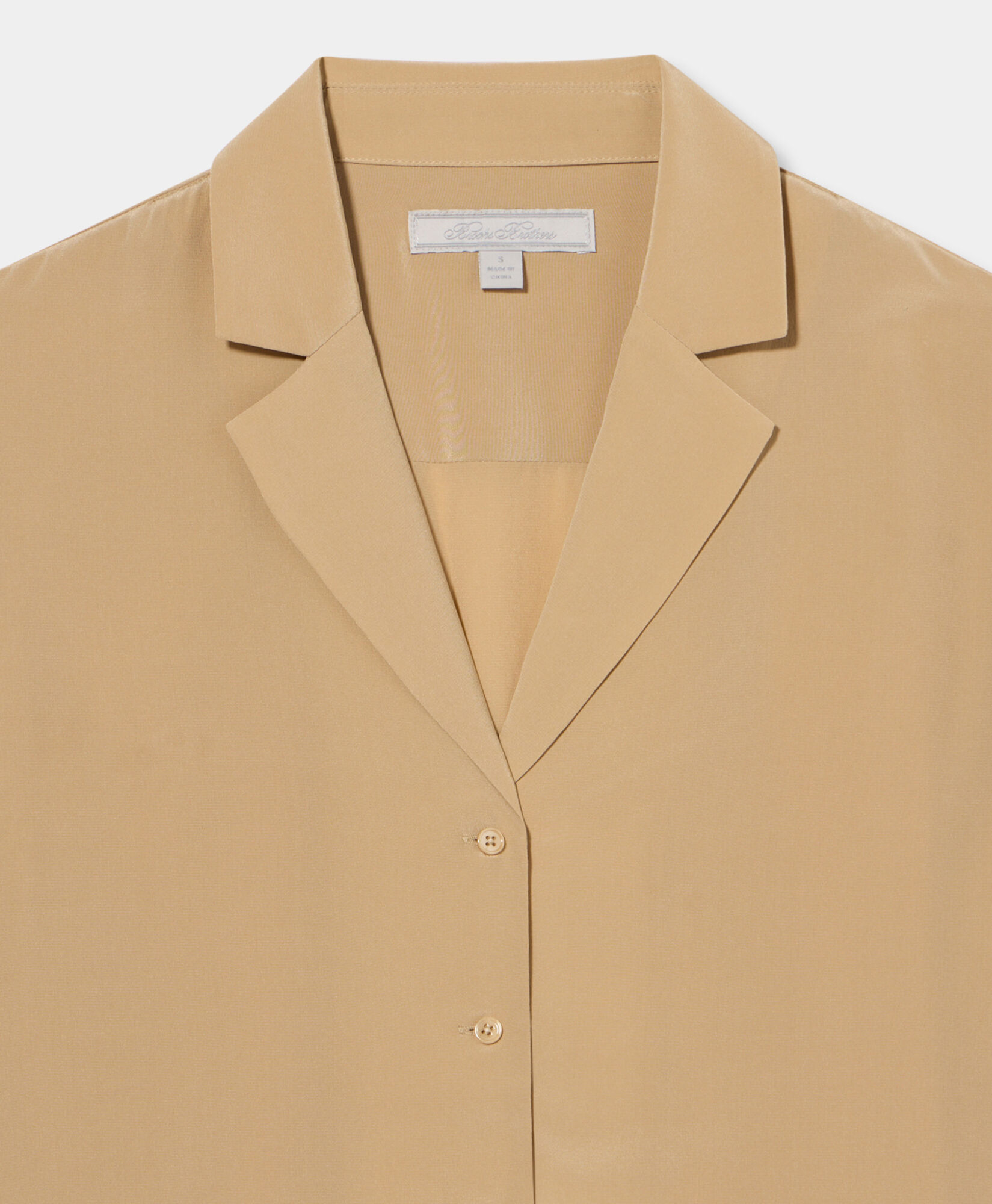 Brooks Brothers Crepe Silk Blouse Incense 1000104909US100224906