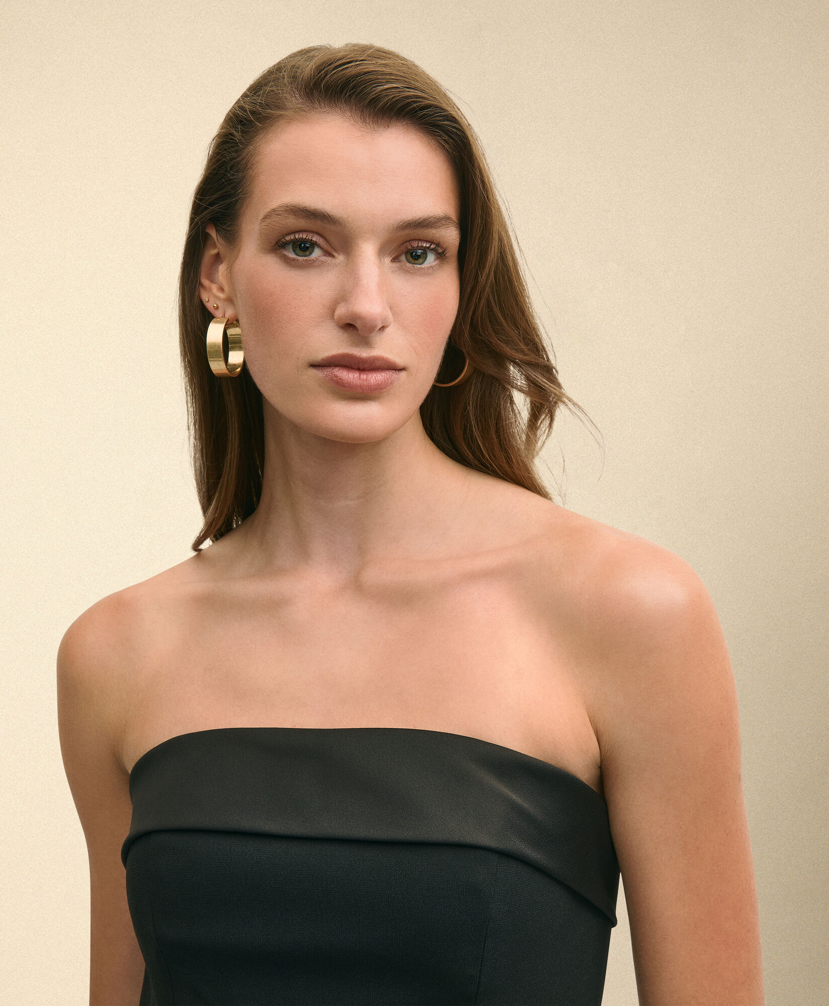 Brooks Brothers Crepe Evening Dress Black 1000105051US100221593