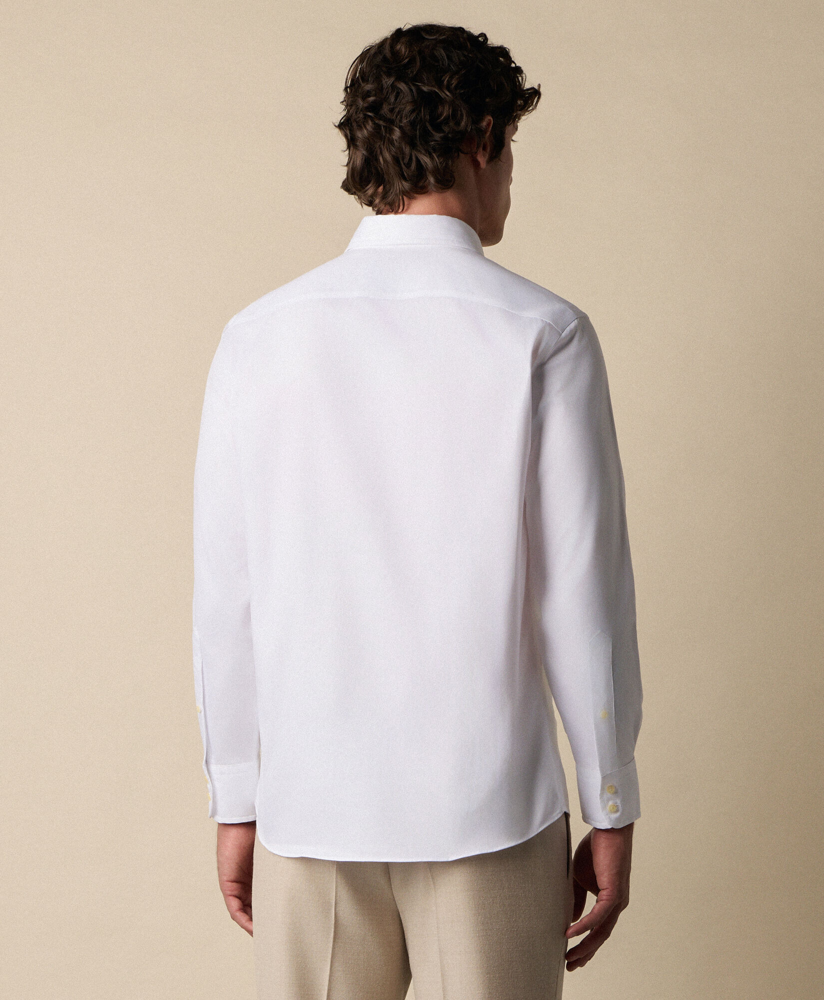 Brooks Brothers Chemise Thomas Mason Coupe Classique avec Col Anglais Spread Blanc 1000104862US100223403