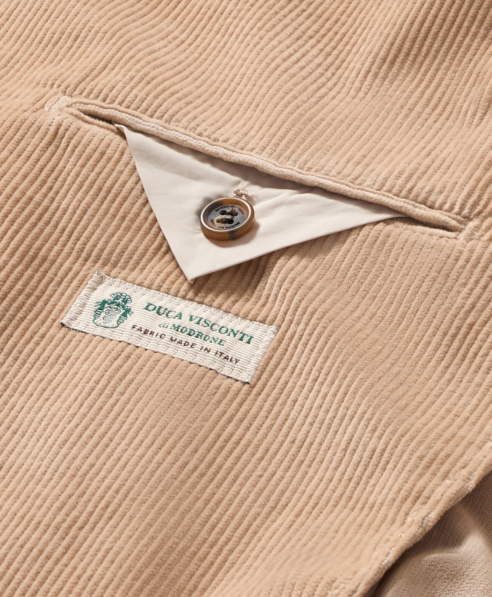 Brooks Brothers Cotton Corduroy Blazer Natural JKREG102COBSP002NATLP001