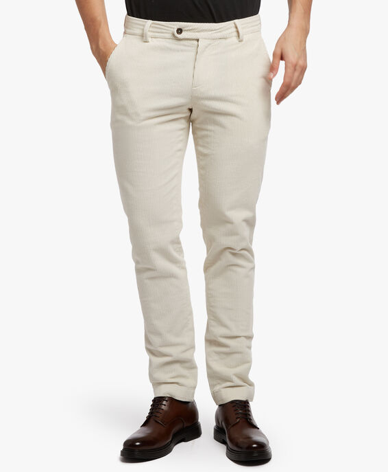 Brooks Brothers Stretch Cotton Chinos Offwhite CPCHI002COBSP003OWHTP001