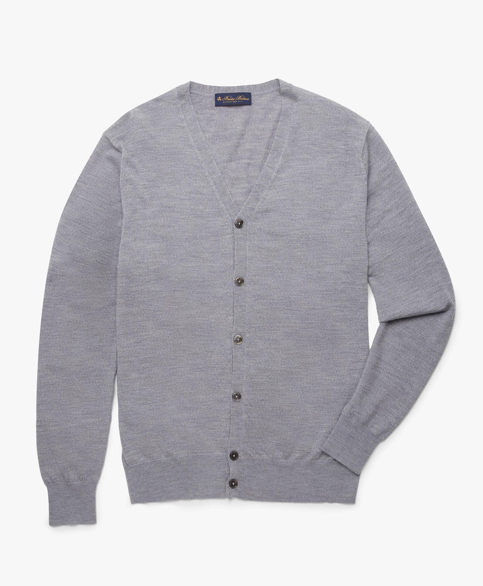 Merino Wool Cardigan in Grey for Men Brooks Brothers UK