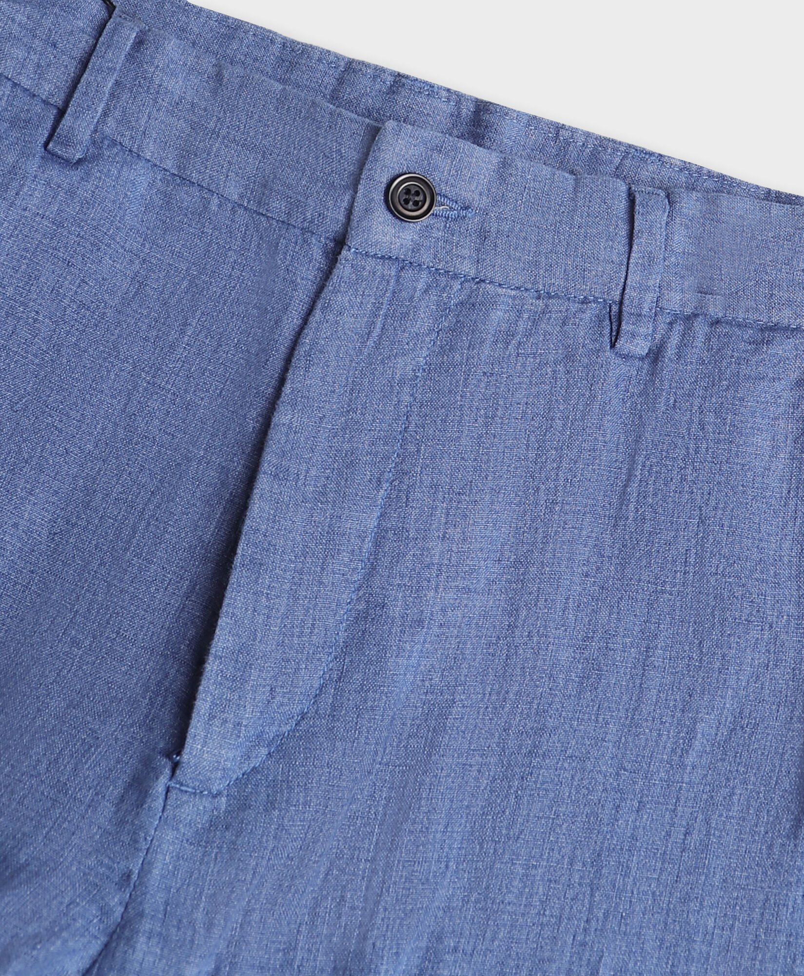 Brooks Brothers Leinenhose Denim Blau DTROU021LIPLI001DENIP001