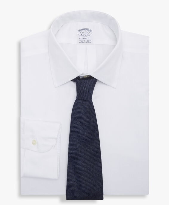 Brooks Brothers Weißes Regular-Fit Non-Iron Hemd aus Baumwolle mit Ainsley-Kragen Weiß 1000096964US100204098