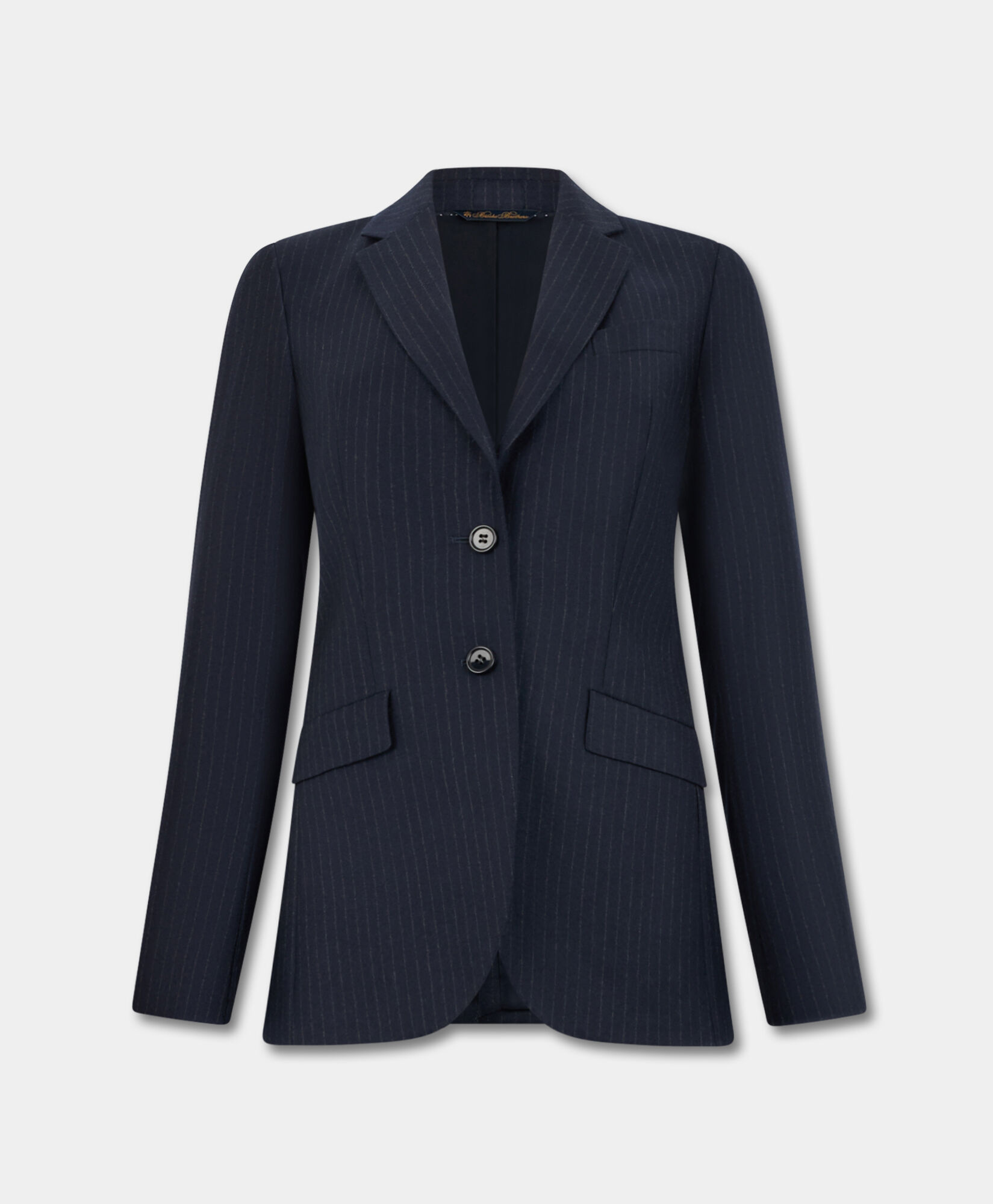 Brooks Brothers Striped Virgin Wool Blazer Navy JKREG115WVPWV003NAVYF001
