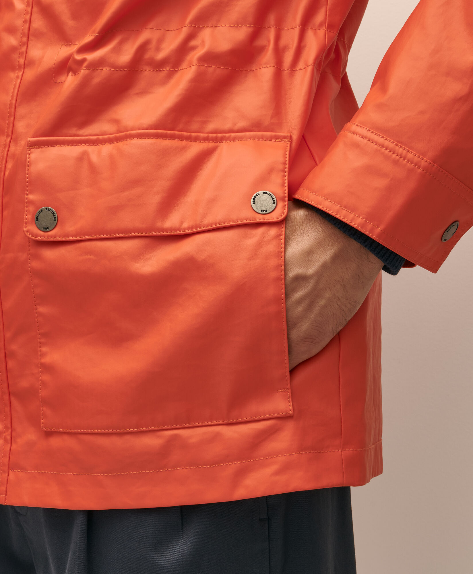 Brooks Brothers Imperméable Double-Face Orange 1000103336US100219407