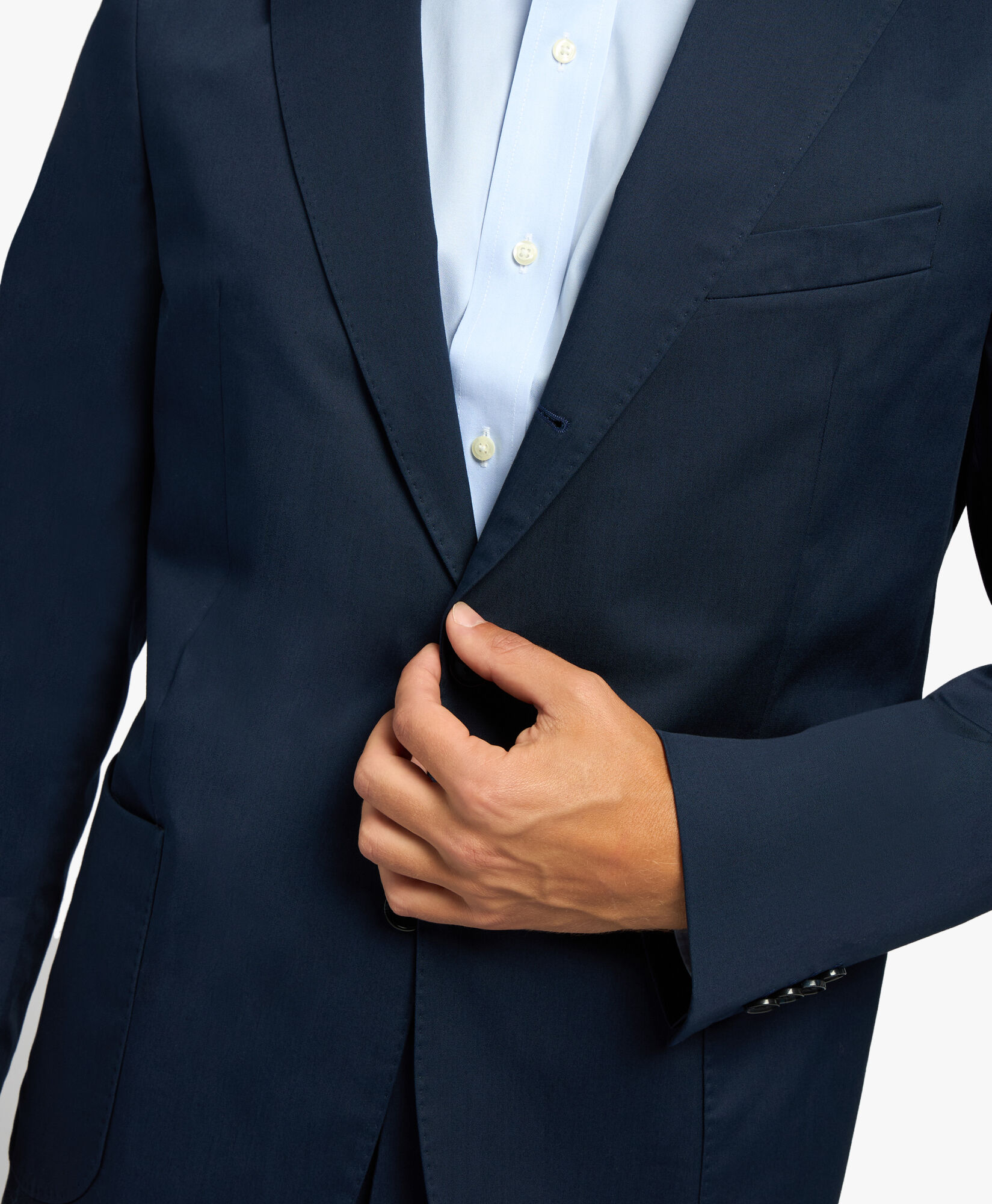 Cotton blue suit online