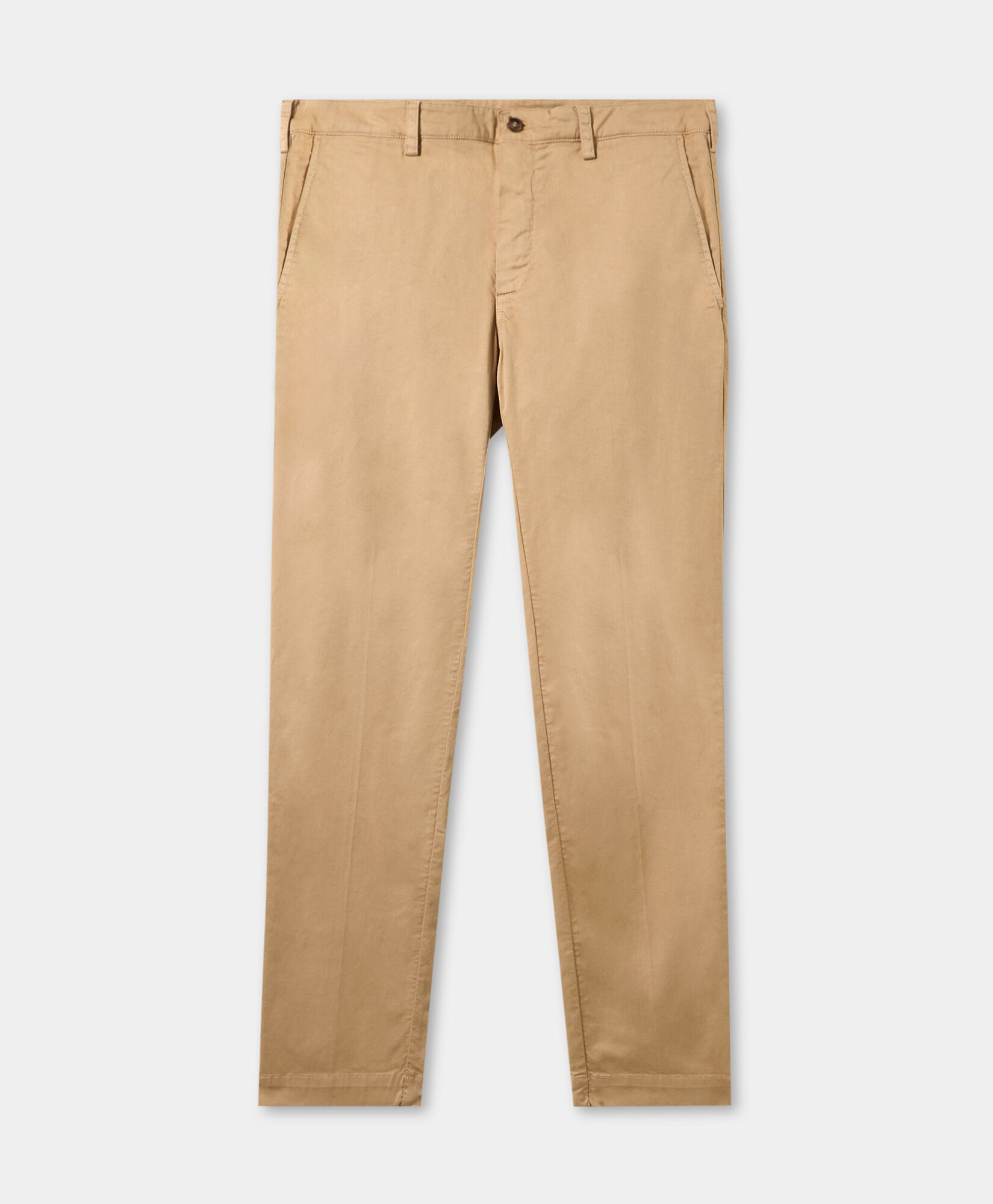 Brooks Brothers Chino en Gabardine de Coton Stretch à Regular Fit Confort Sable CPCHI050COBSP002SANDP002