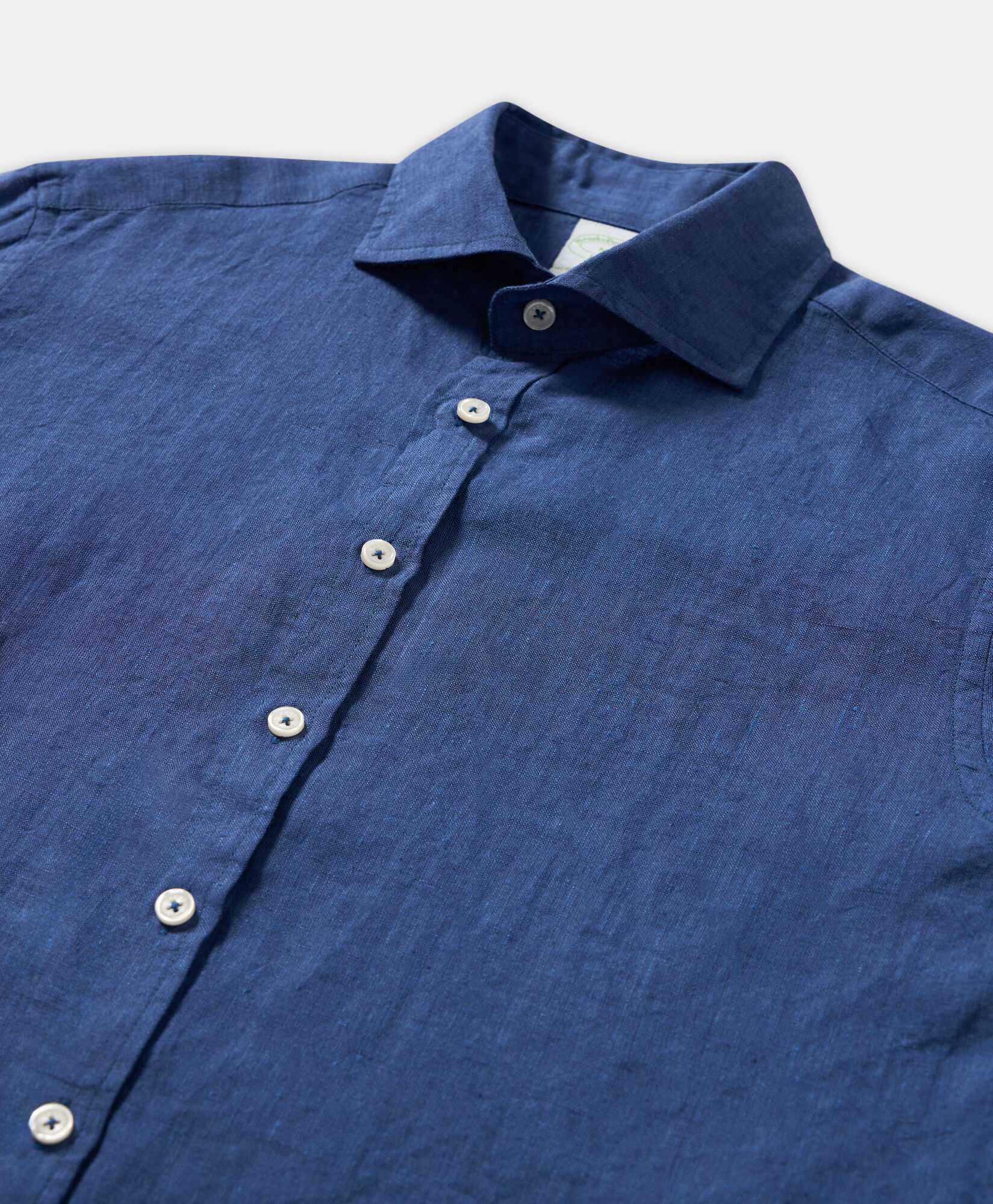 Brooks Brothers Chemise Slim Fit Casual en Lin Indigo CSHSP002LIPLI001INDGP001