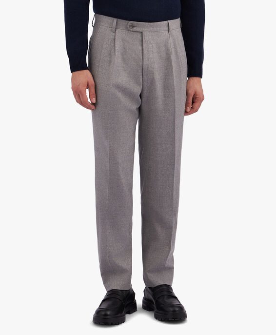 Brooks Brothers Pantalone grigio chiaro in misto lana vergine e lana stretch Grigio chiaro DTROU003WOBWV001LTGRP001