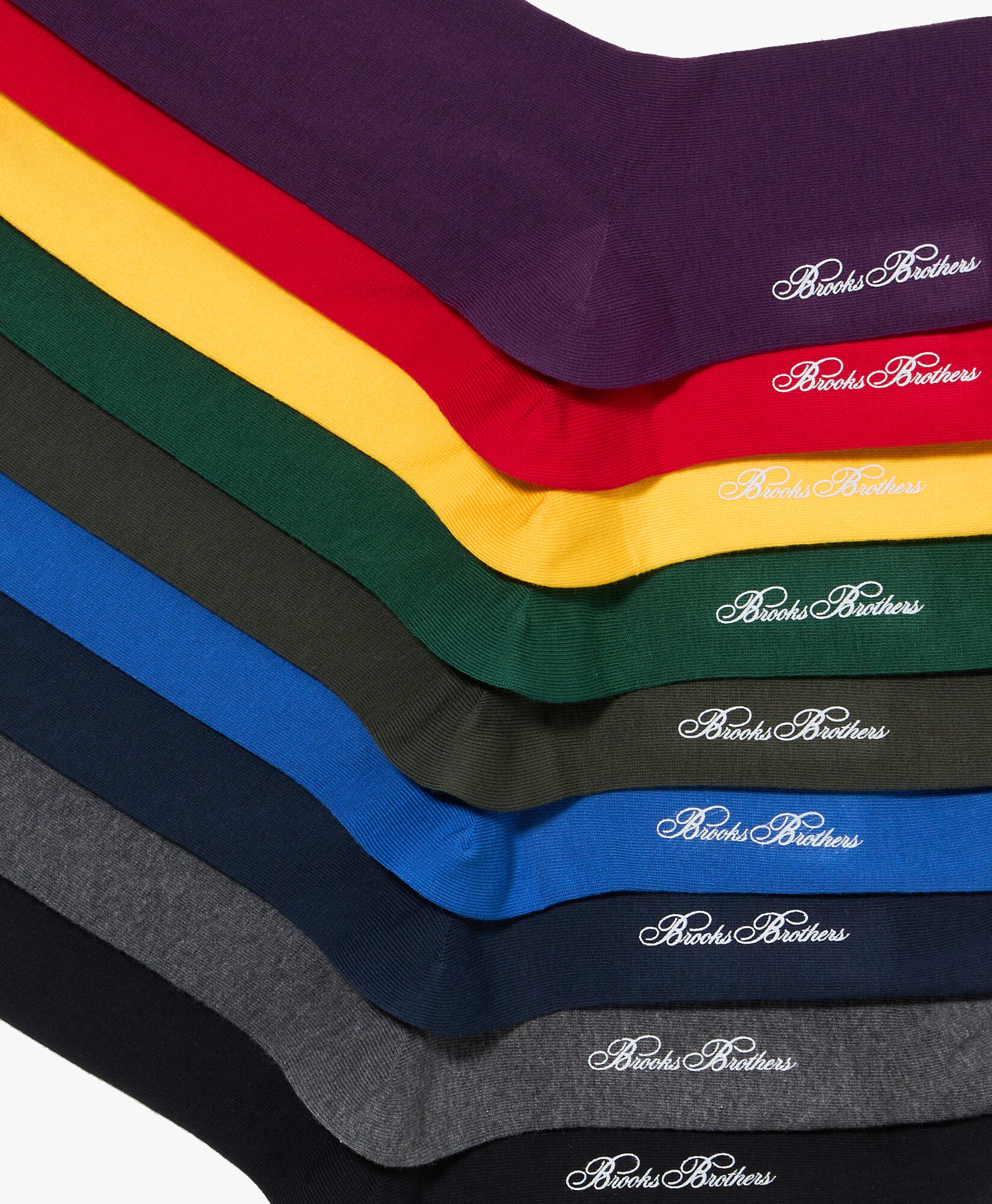 Brooks Brothers Calze Corte in Cotone Blu Reale MXAC90003KN10257004P