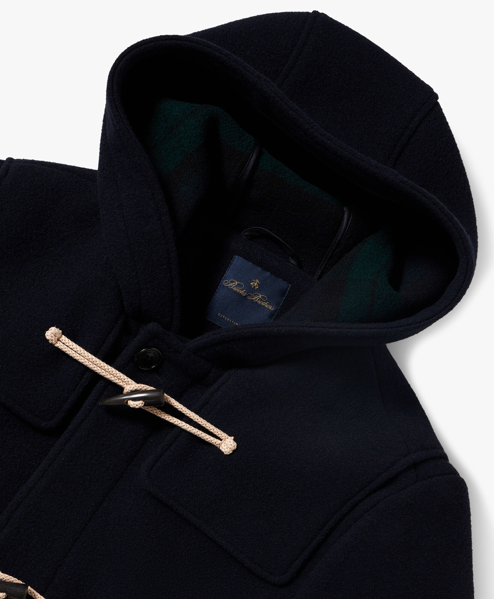Navy Wool Duffel Coat in Navy for Men Brooks Brothers UK