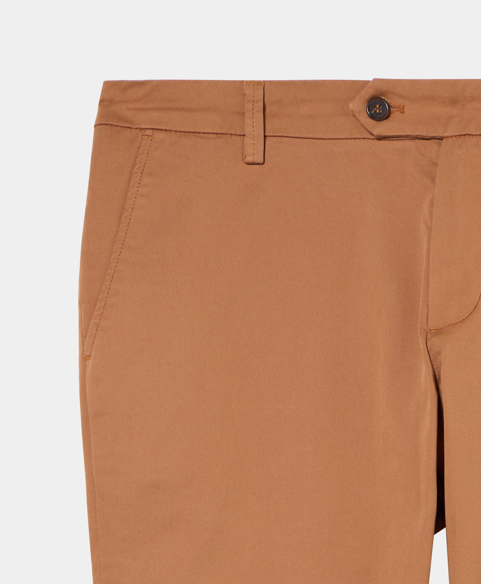 Brooks Brothers Pantalone chino in cotone elasticizzato Tabacco CPCHI008COBSP002TABAP001