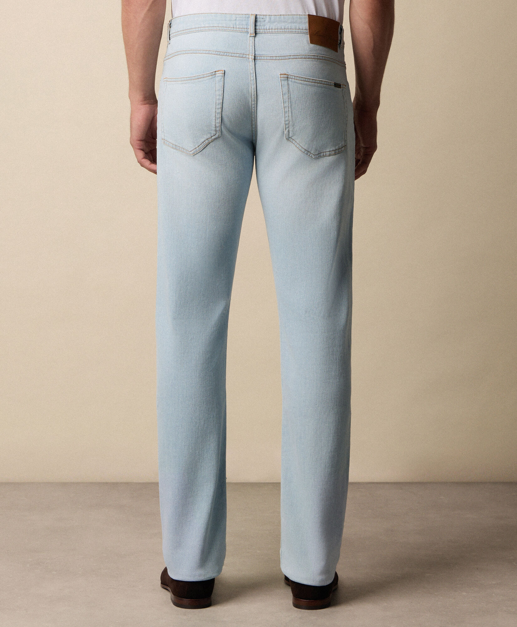 Brooks Brothers 5-Pocket Denim Pants Light Blue CPFPK039COBSP001BLCDP001