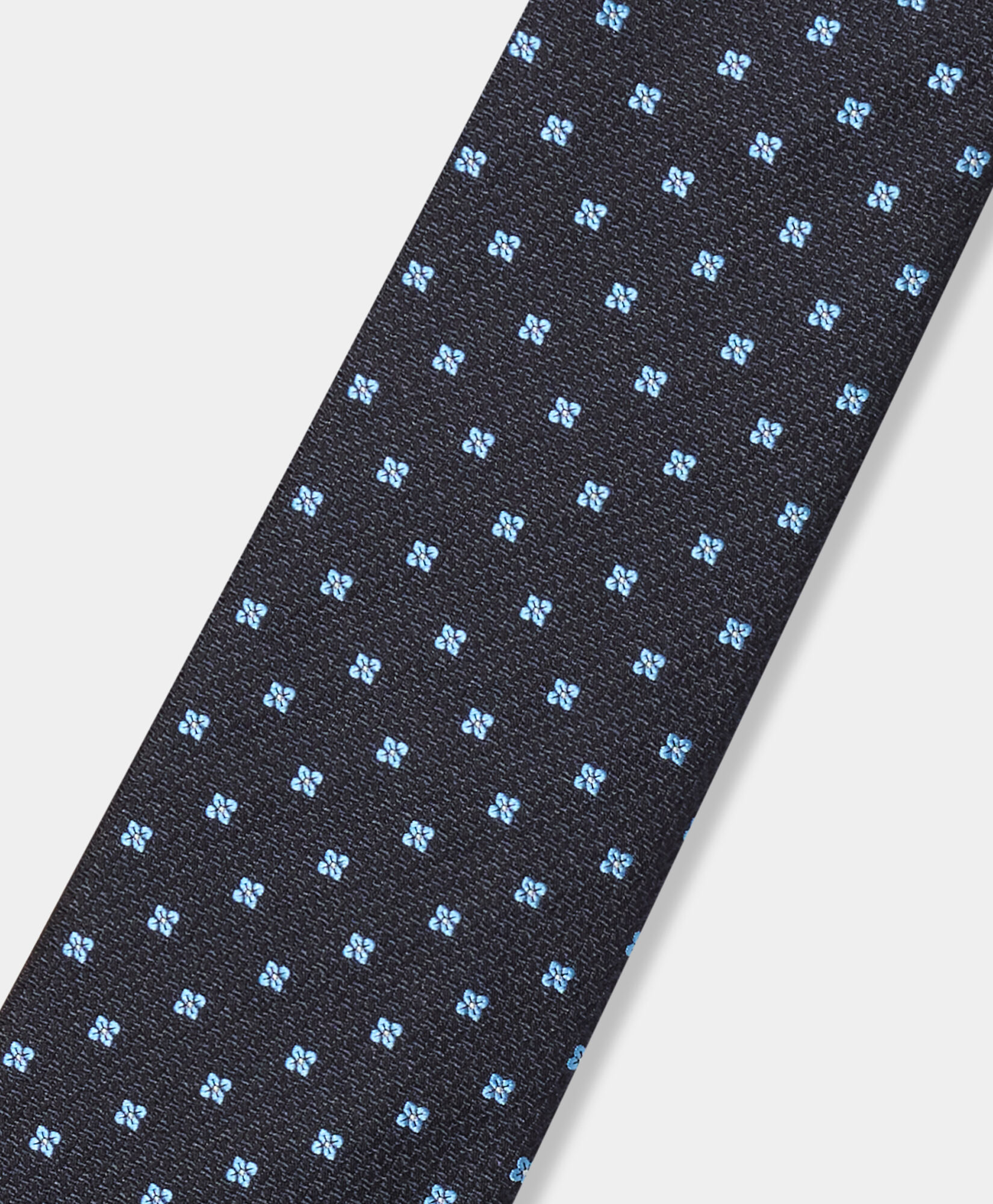 Brooks Brothers Micro Floral Silk Tie Navy ACNEK113SEPSE001NAVYF001