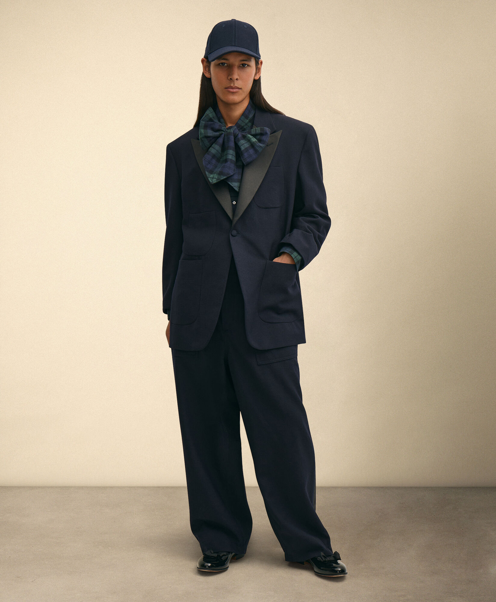 Brooks Brothers Brooks Brothers x Engineered Garments - Wool Tuxedo Jacket Navy 1000107251US100227420