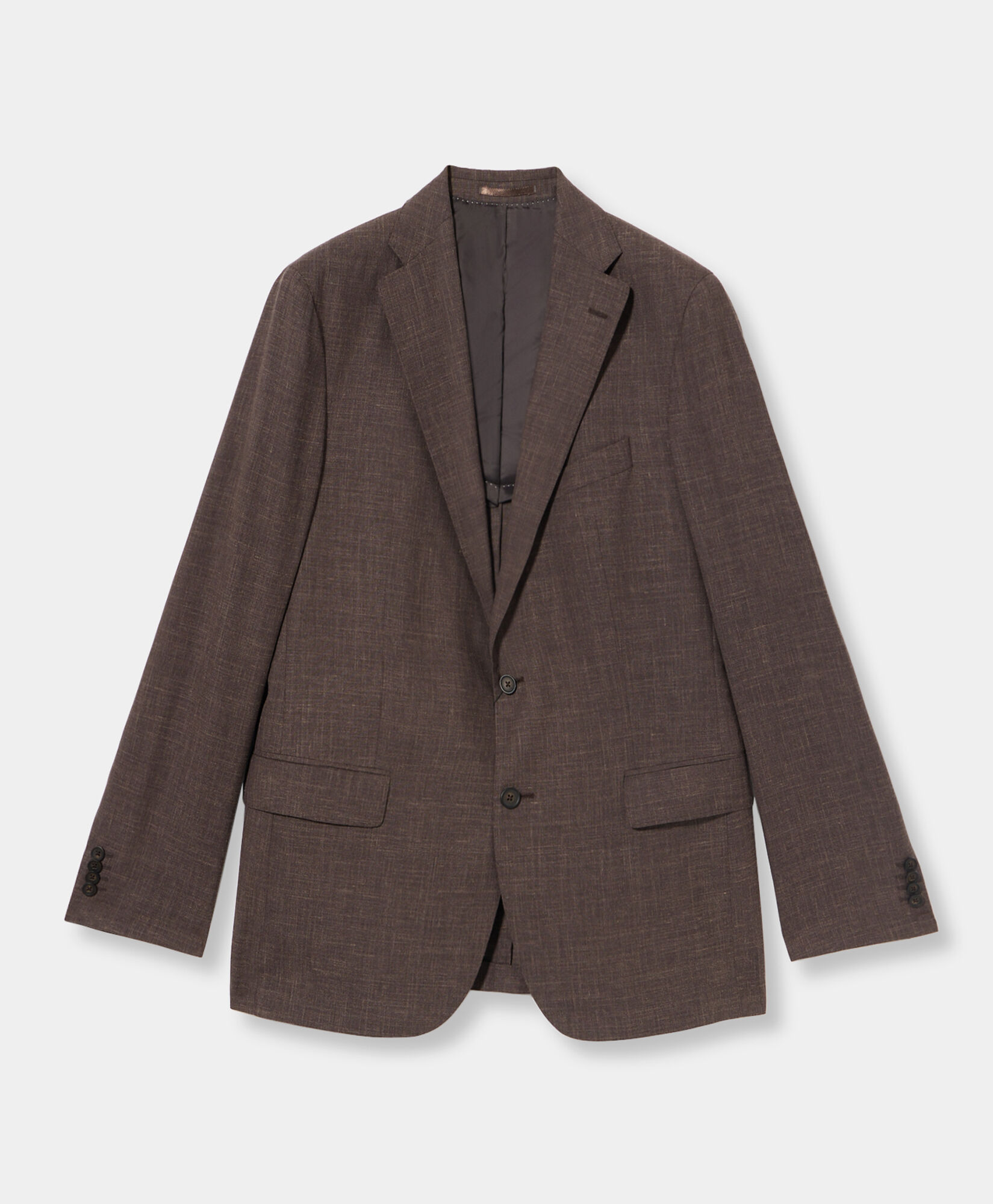 Brooks Brothers Summertime Wool-Silk-Linen Blend Suit Brown STREG038WVBLI004BRWNP001