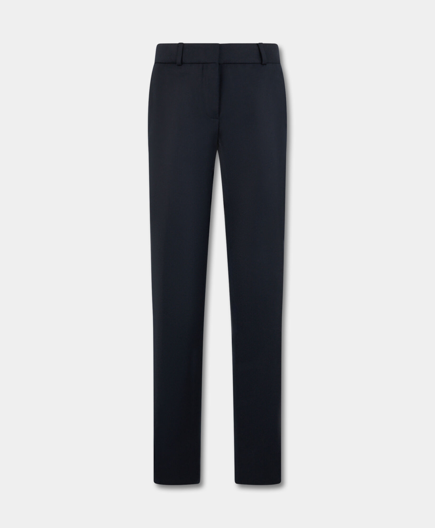 Brooks Brothers Cigarette Fit Flannel Virgin Wool Trousers Navy DTROU040WVPWV003NAVYP001