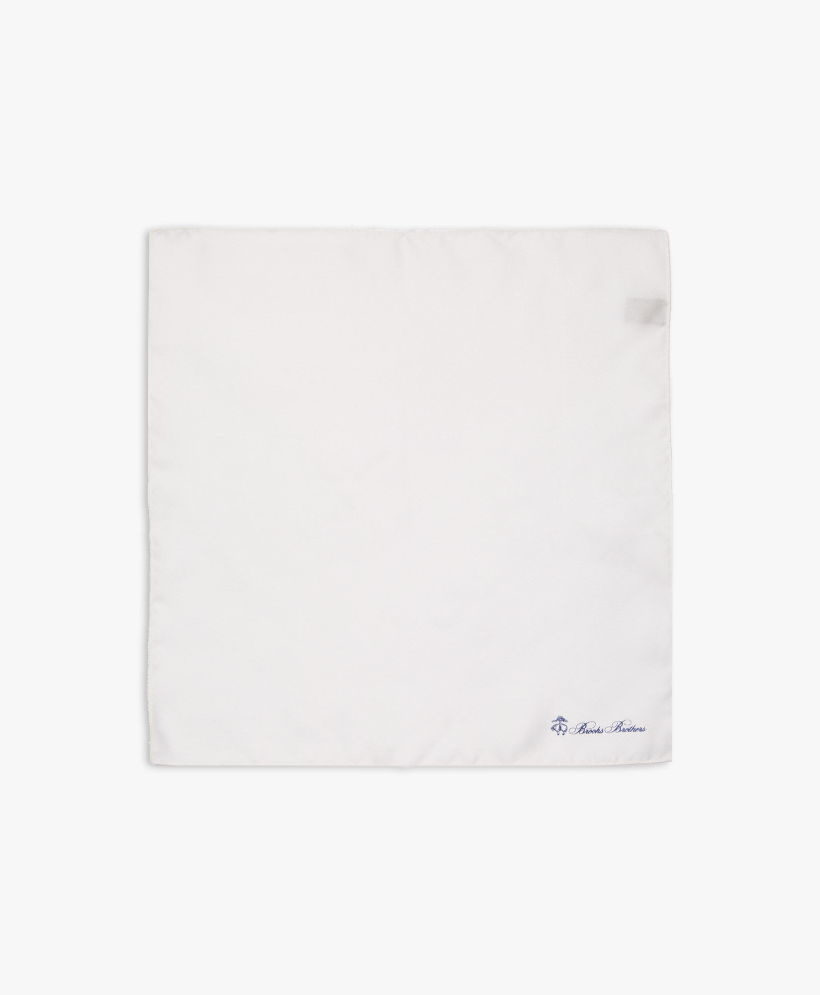 Brooks Brothers Silk Pocket Square White ACPSQ001SEPSE001WHITP001