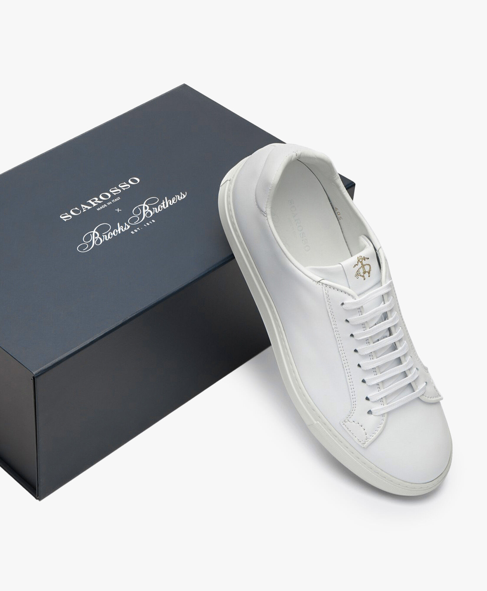 Brooks Brothers Ugo White x Brooks Brothers White - Calf UGOSNEABBWCALF