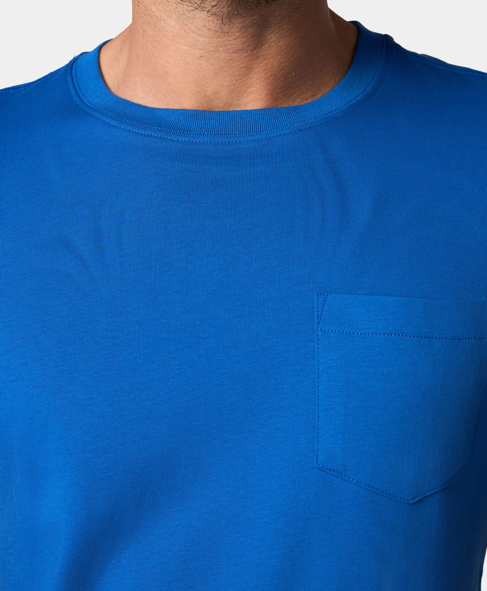 Brooks Brothers Cotton Pocket T-Shirt Royal Blue KNTSH009COPCO001RBLUP001