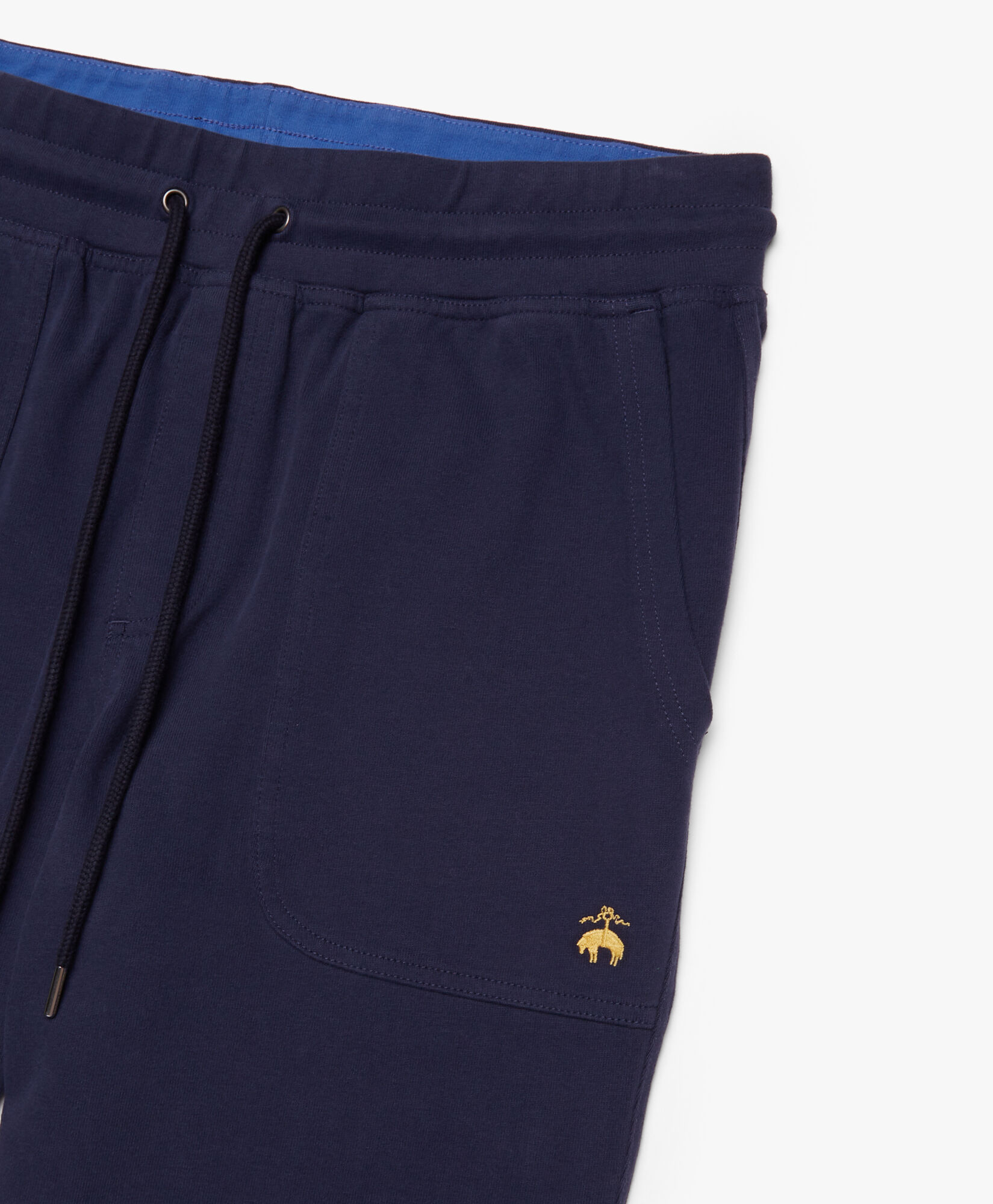 Stretch Sueded Cotton Jersey Sweatpants in Navy for Men Brooks Brothers UK