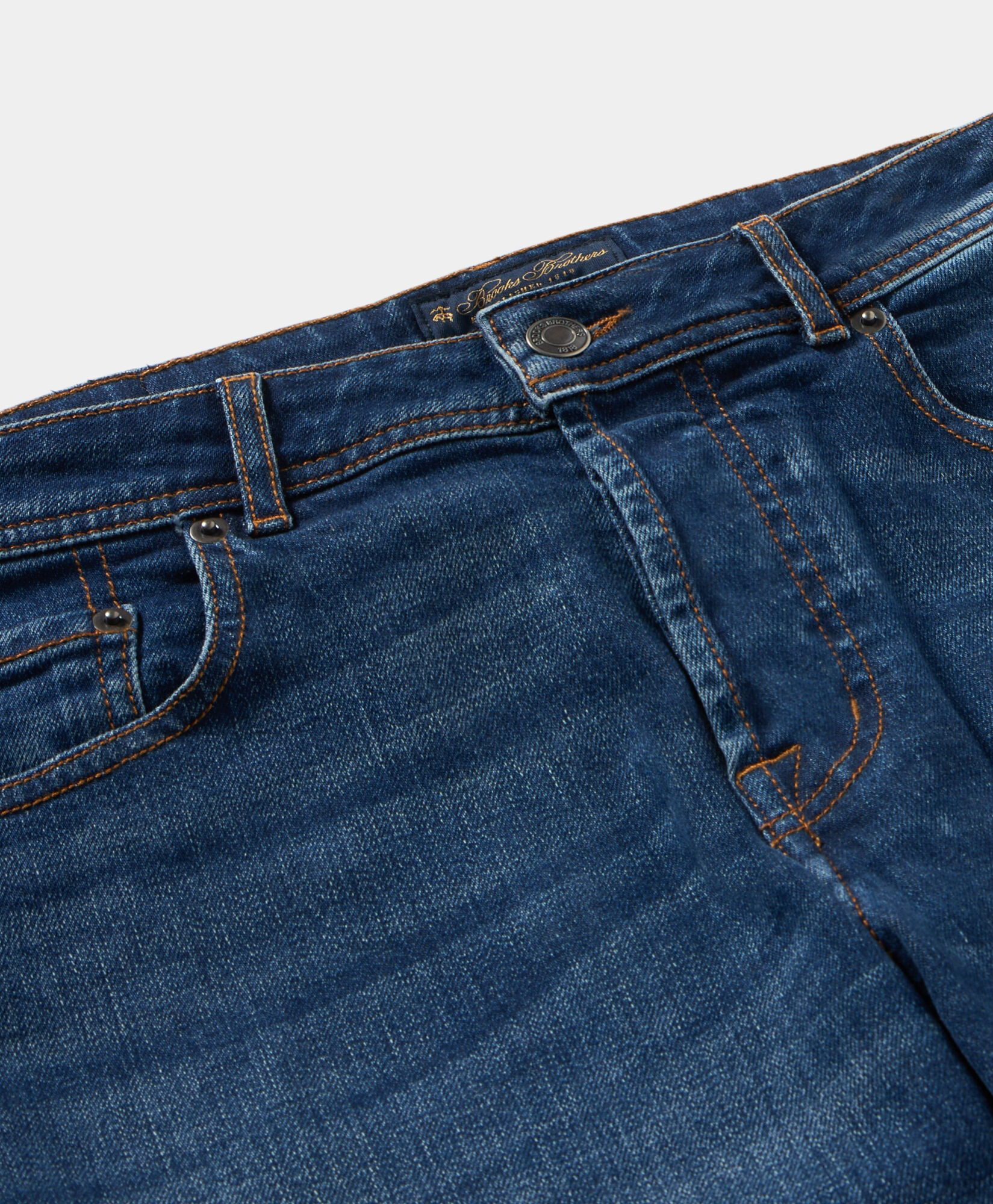 Brooks Brothers 5-Pocket Denim Pants Stone Washed CPFPK039COBSP001RAWP0001