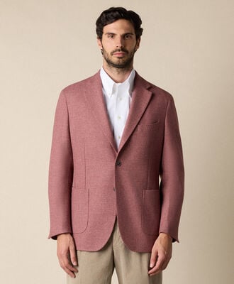 Brooks Brothers Herringbone Wool Blend Blazer Red JKREG105WOBPE001REDPL001