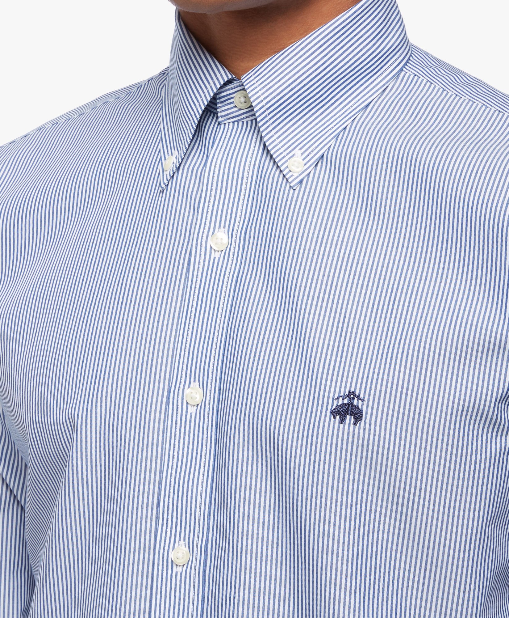 Regular Fit Blue Non Iron Button Down Dress Shirt in Blue for Men Brooks Brothers UK