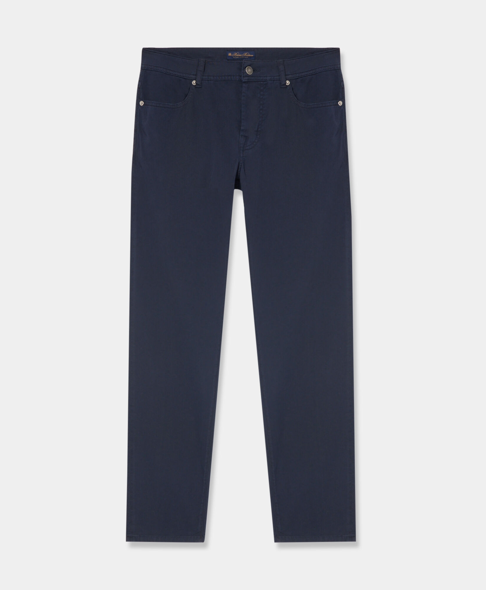 Navy Stretch Cotton Five Pocket Pants in Navy for Men Brooks Brothers UK