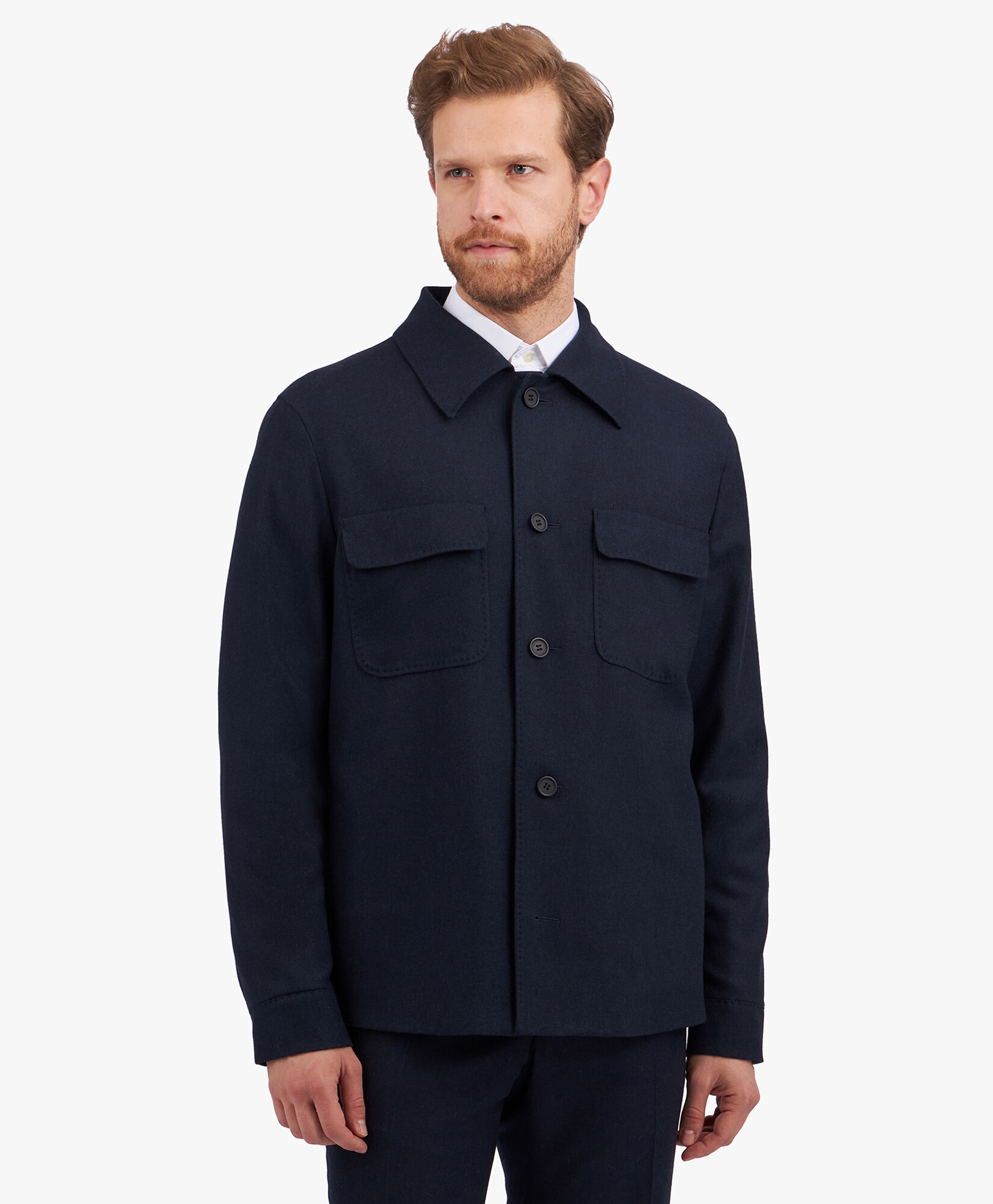 Wool discount overshirt jacket
