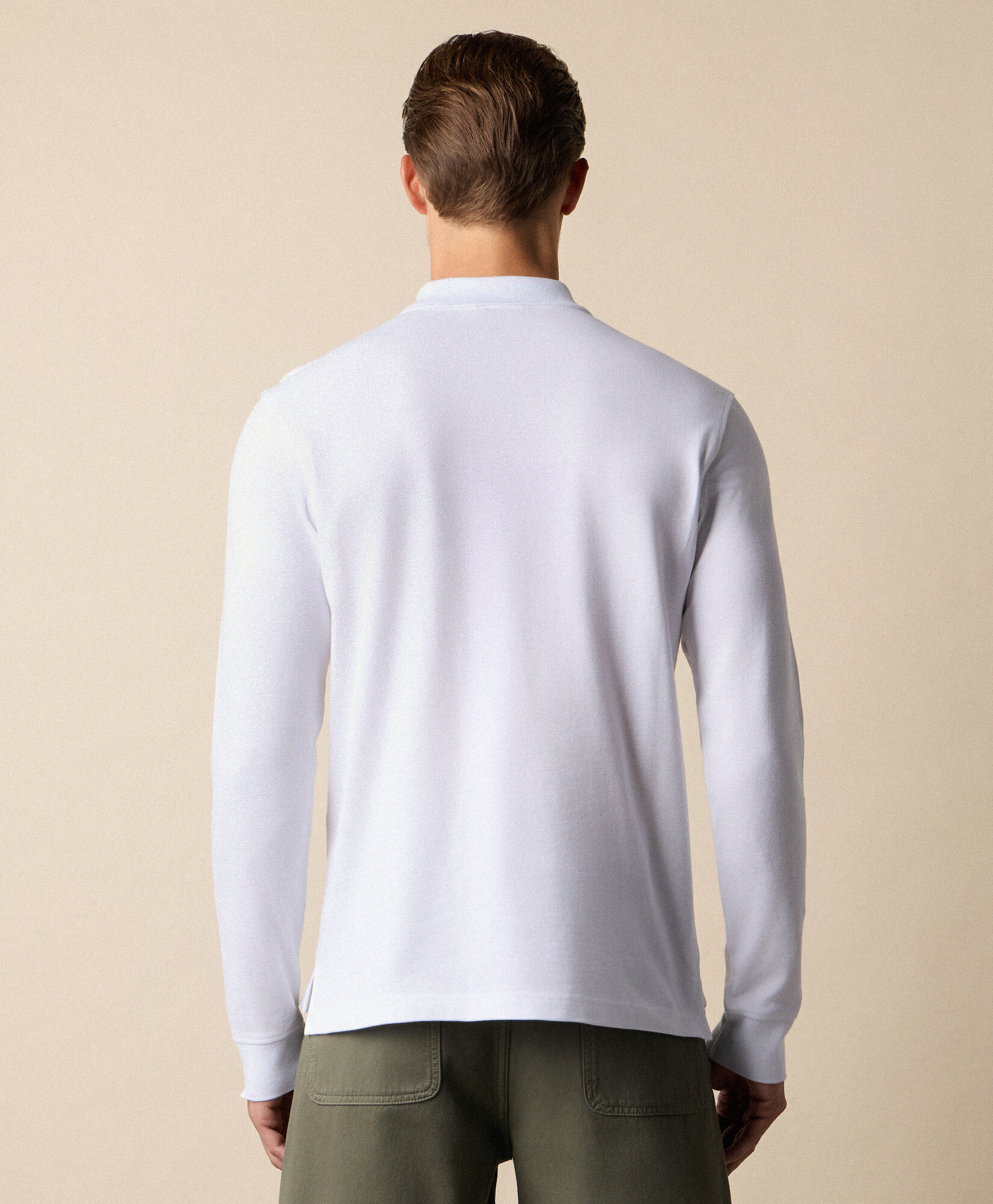 Brooks Brothers Piqué Cotton Polo White POJERL10COBEA001WHITP001